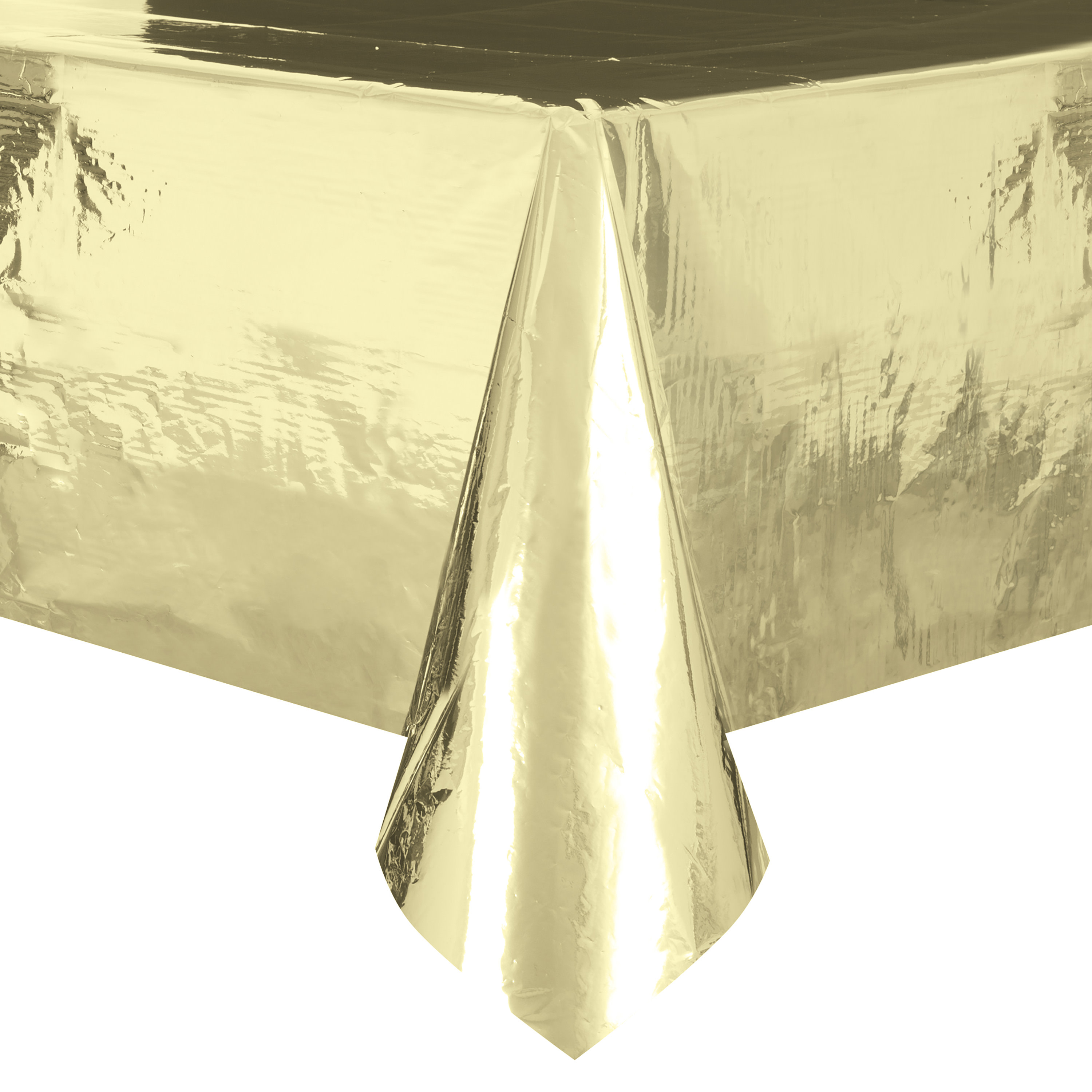 gold foil tablecloth 54in x 108in
