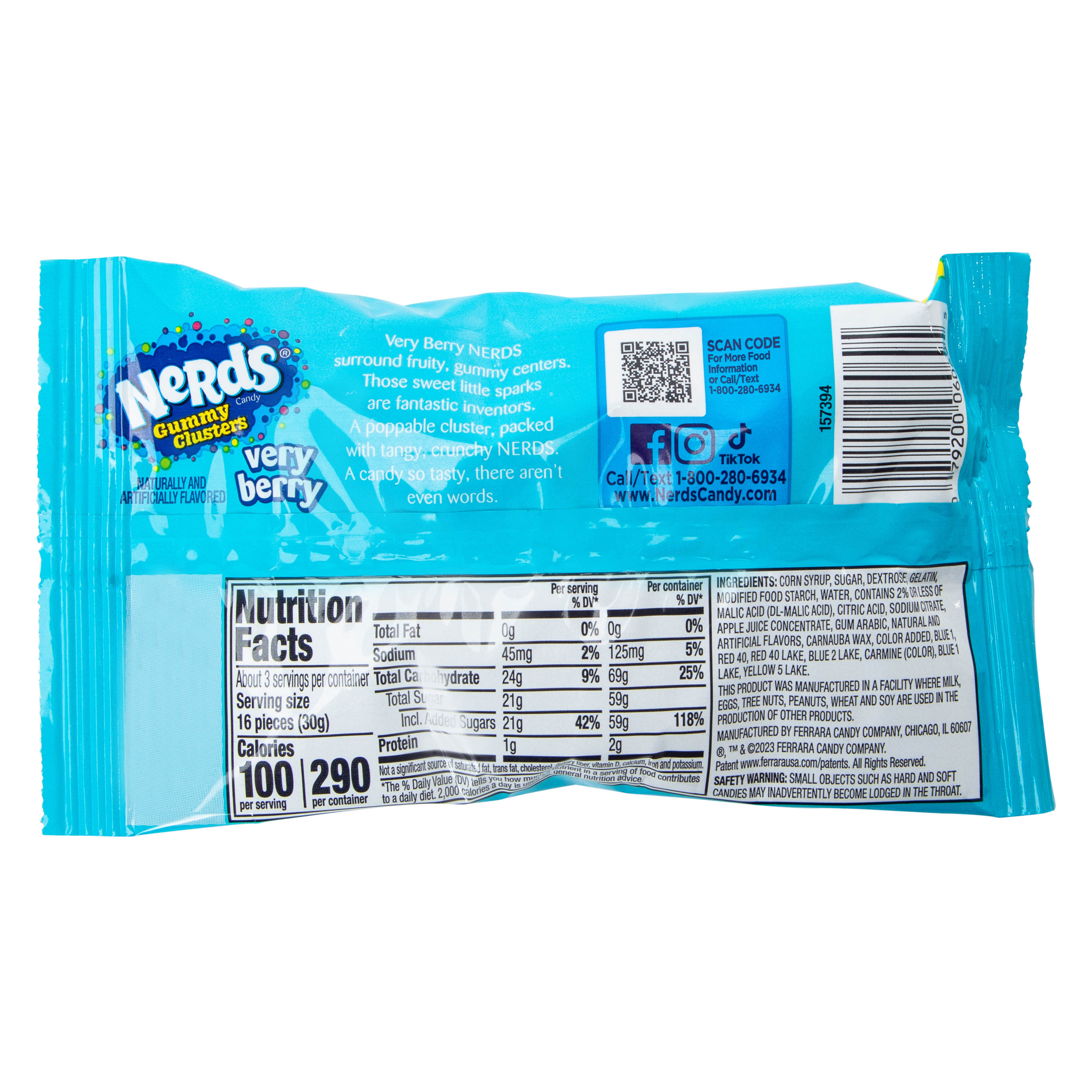 nerds® gummy clusters candy share pouch 3oz