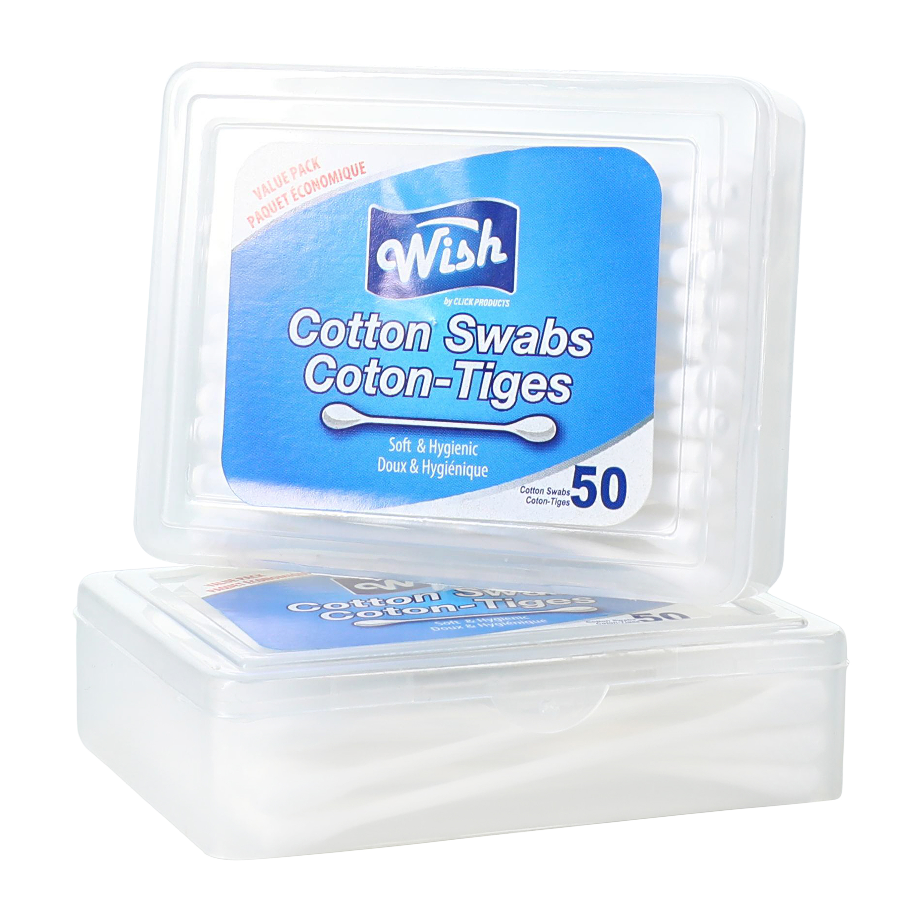 cotton swabs 50-count travel 2-pack