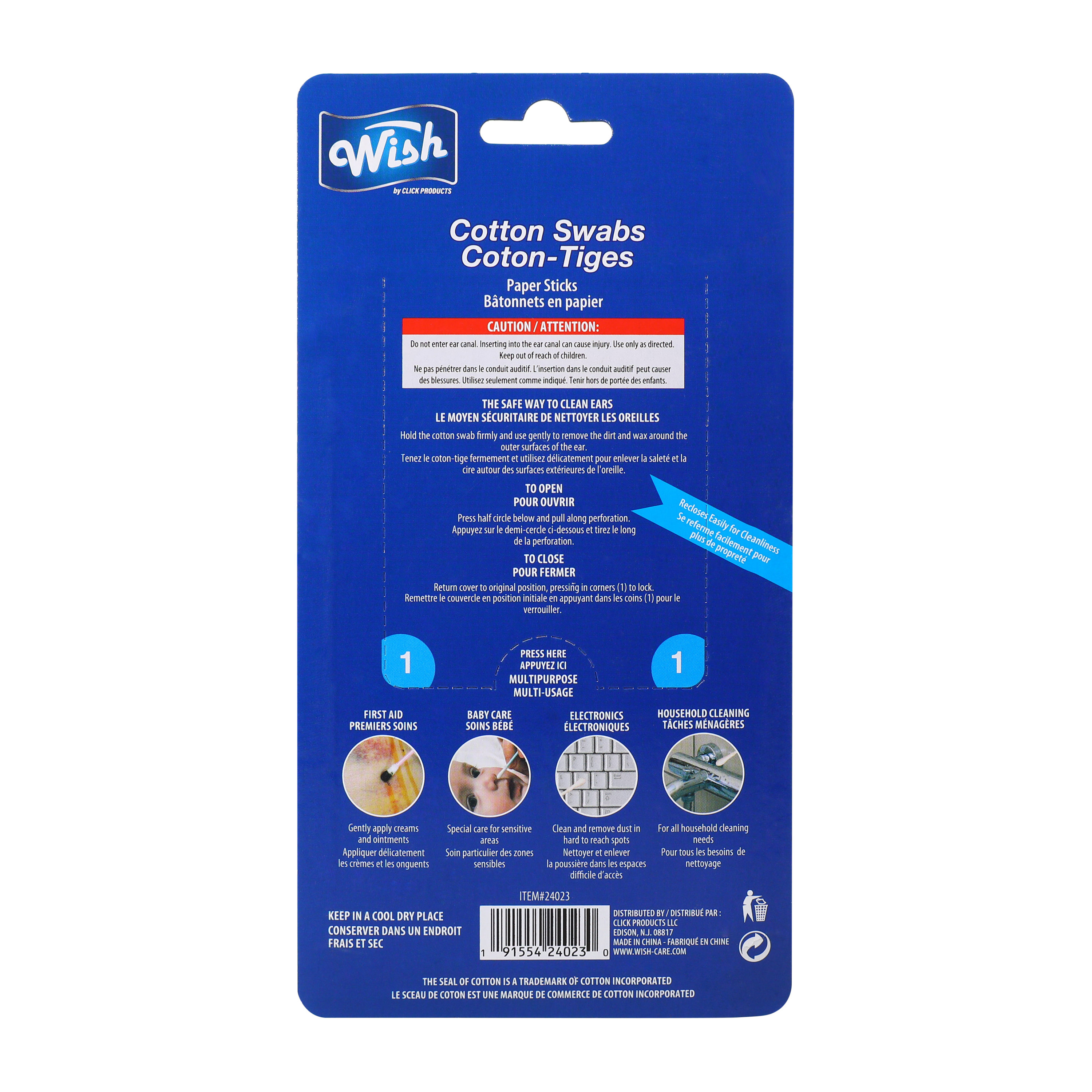 cotton swabs 50-count travel 2-pack