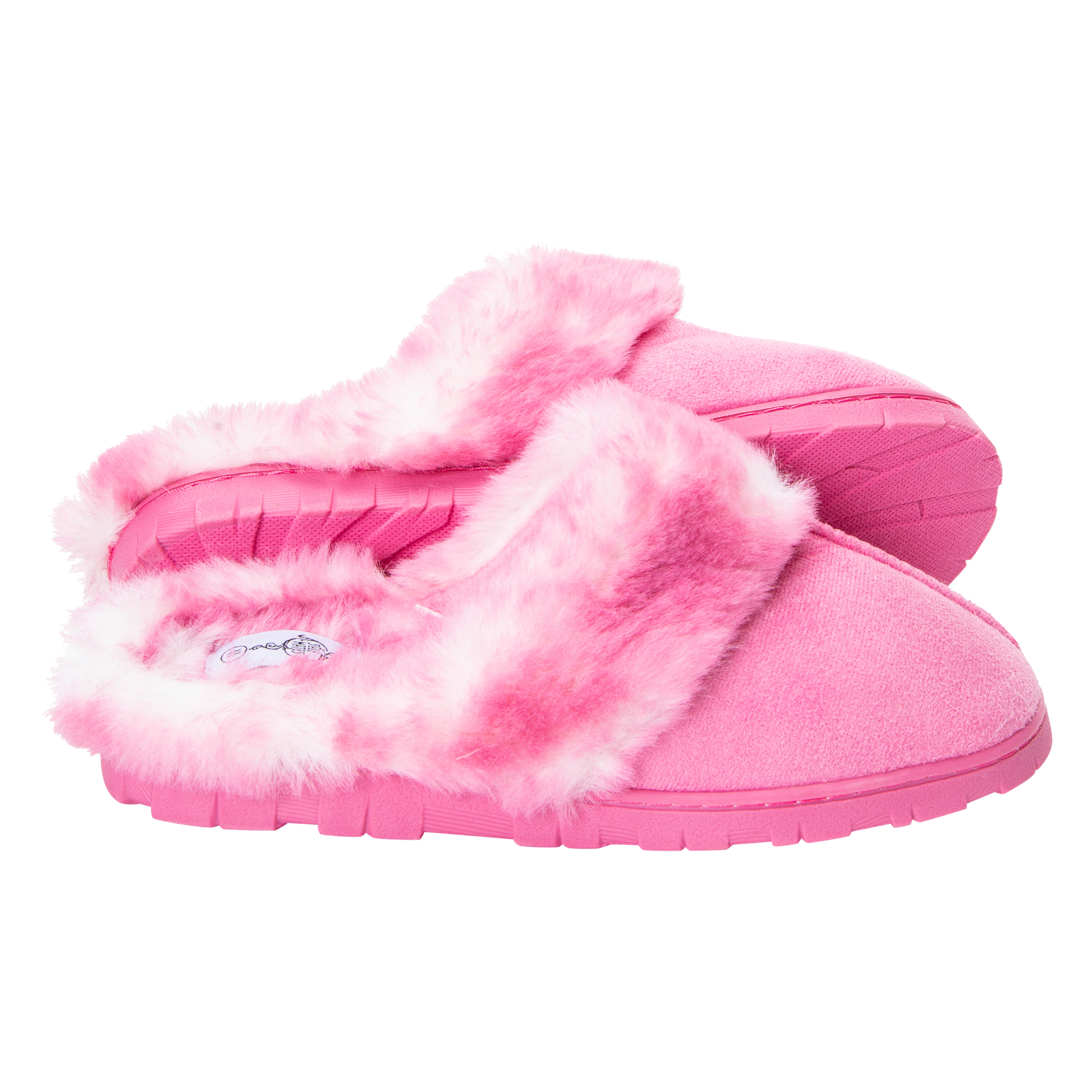 Fluffy Lug Sole Scuff Slippers