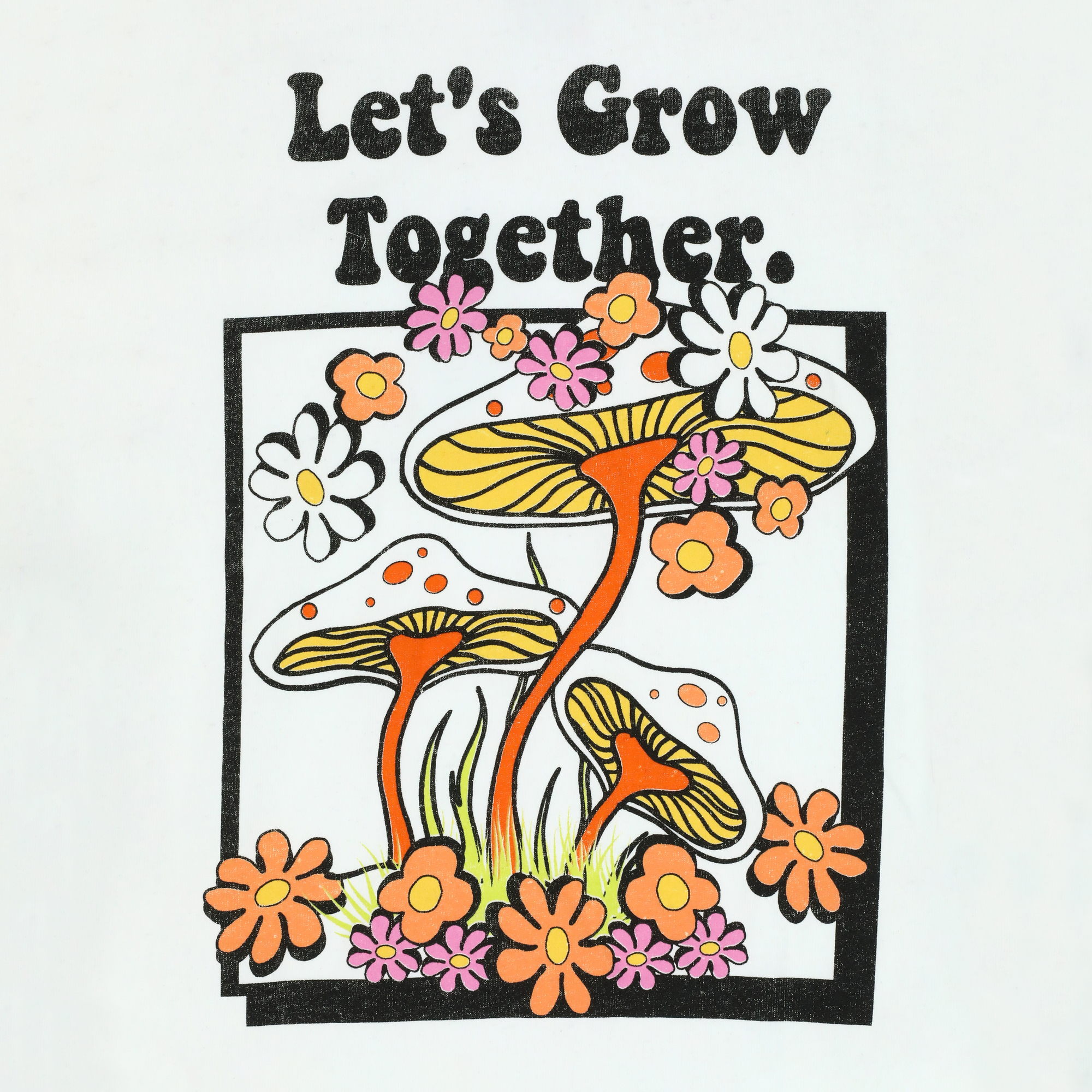 'Let's Grow Together' Mushroom Graphic Tee