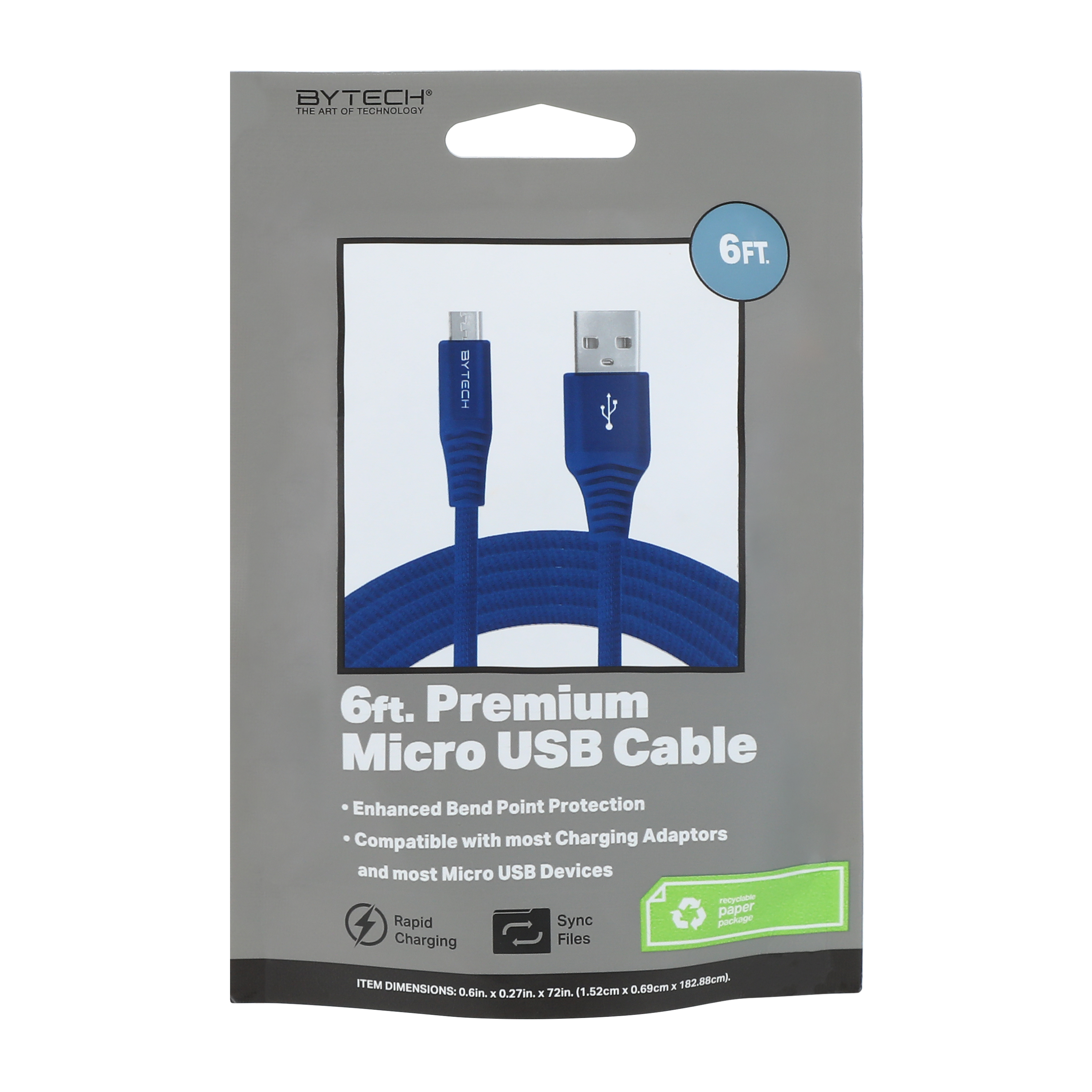 6ft Micro-USB Charging Cable