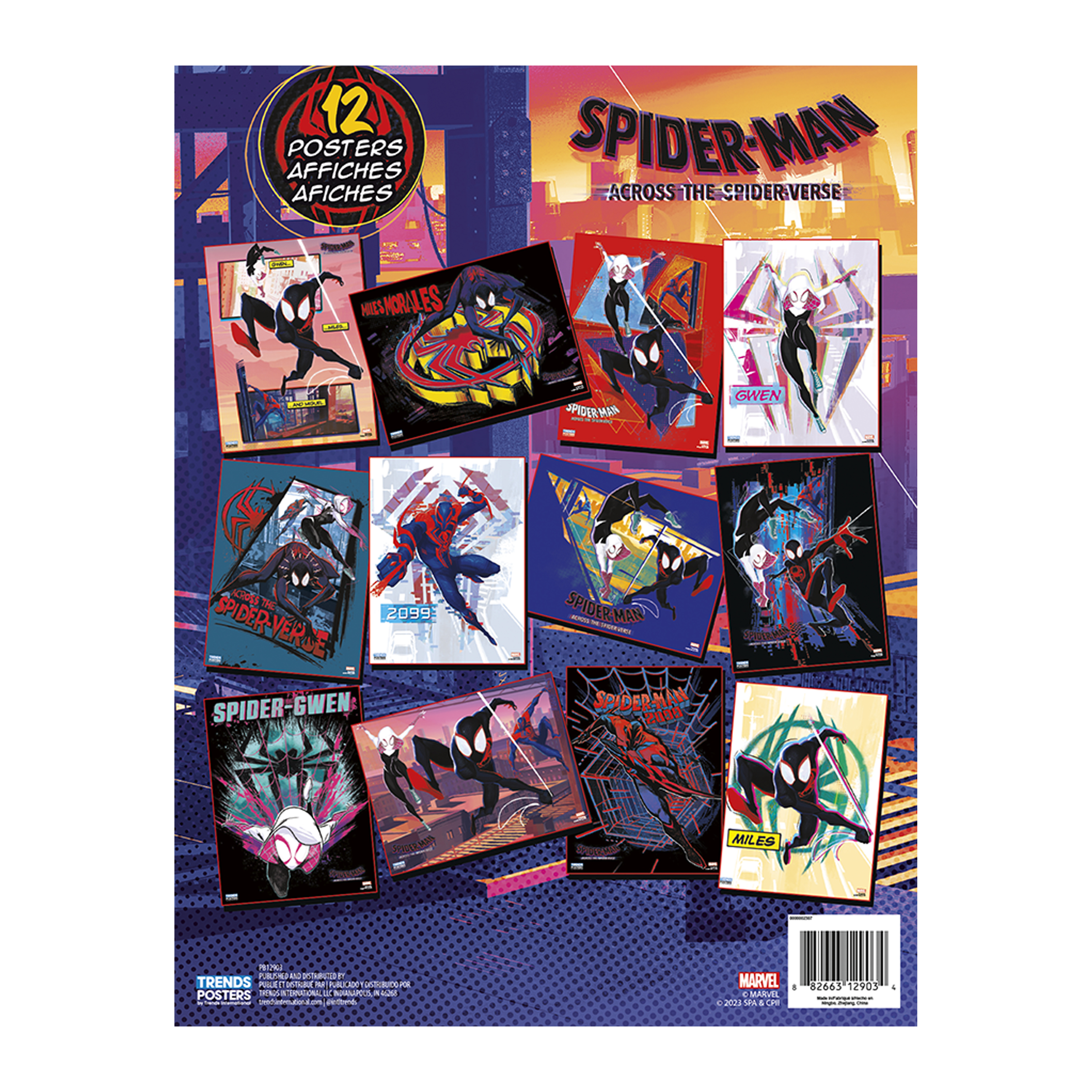 Spider-Man Across The Spider-Verse Posters 12-Count
