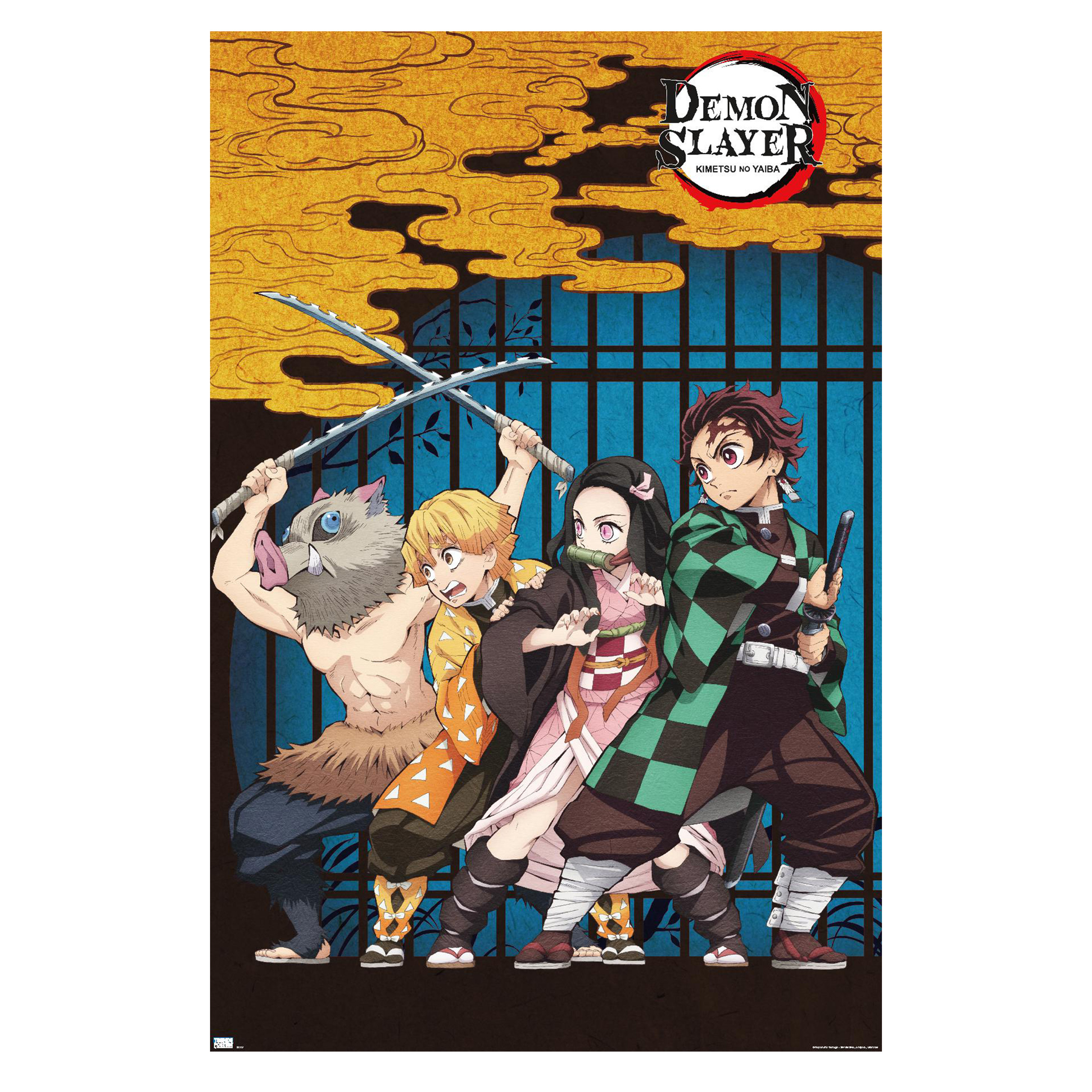 Demon Slayer Group Anime Poster 22.375in x 34in