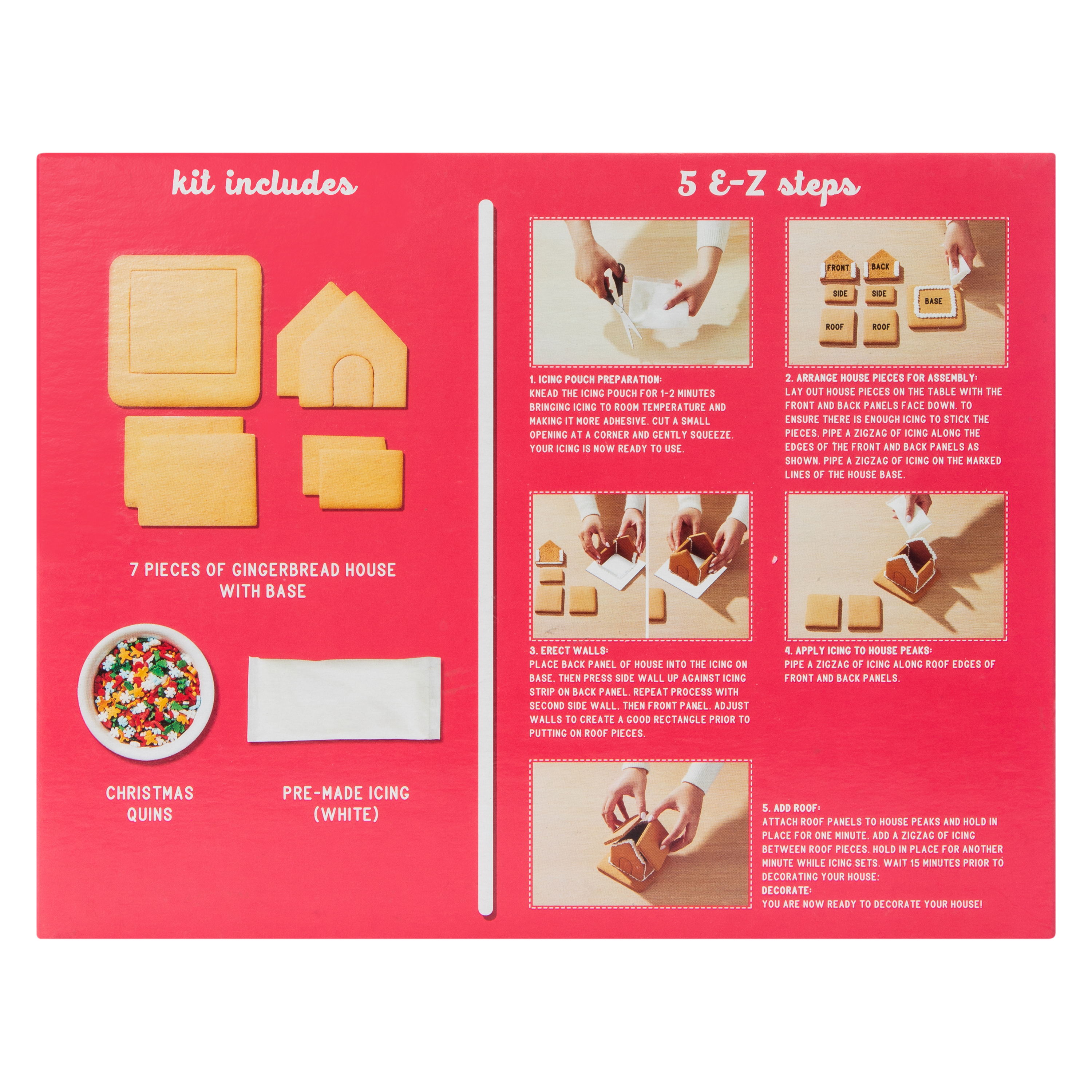 build your own gingerbread house kit