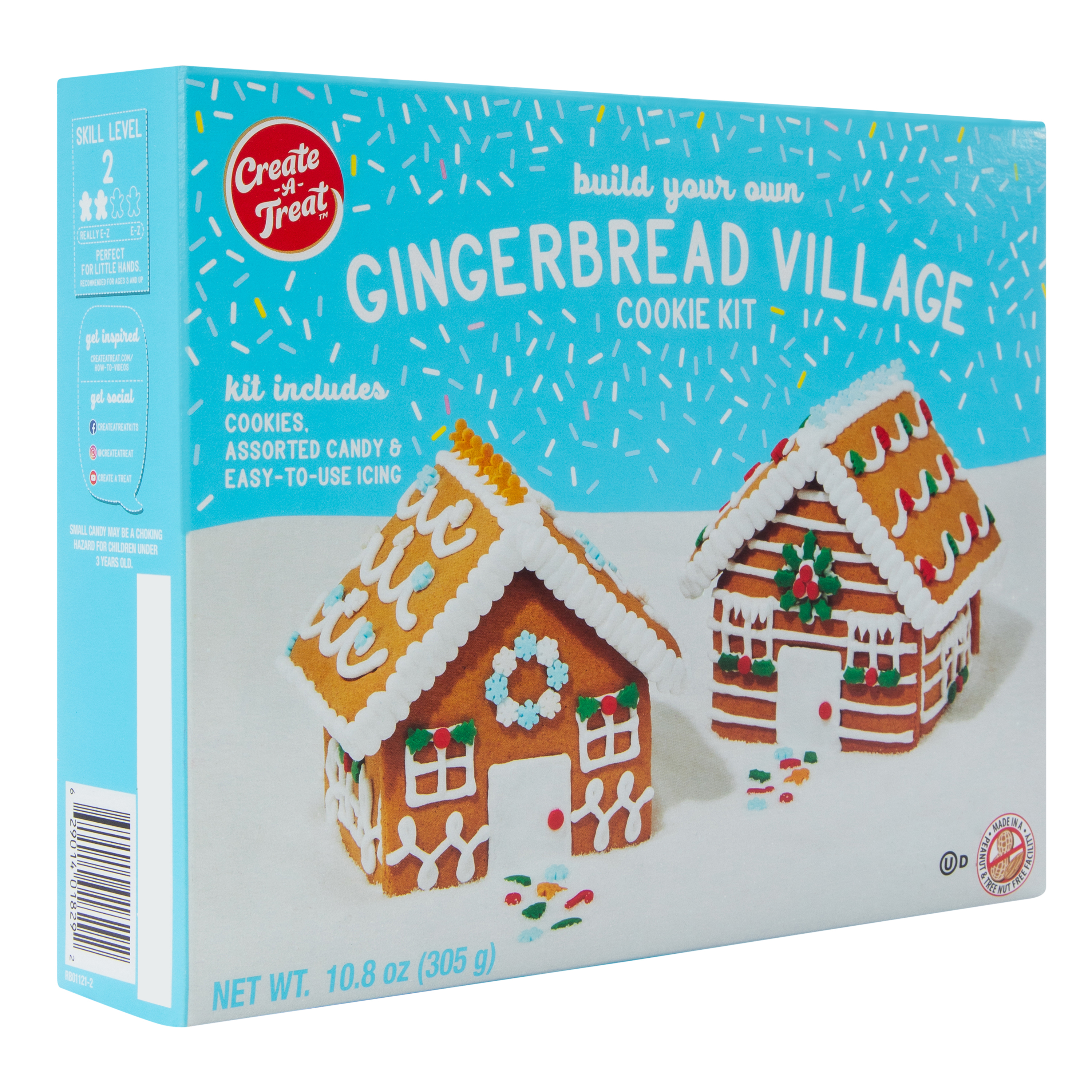 build your own gingerbread house village kit