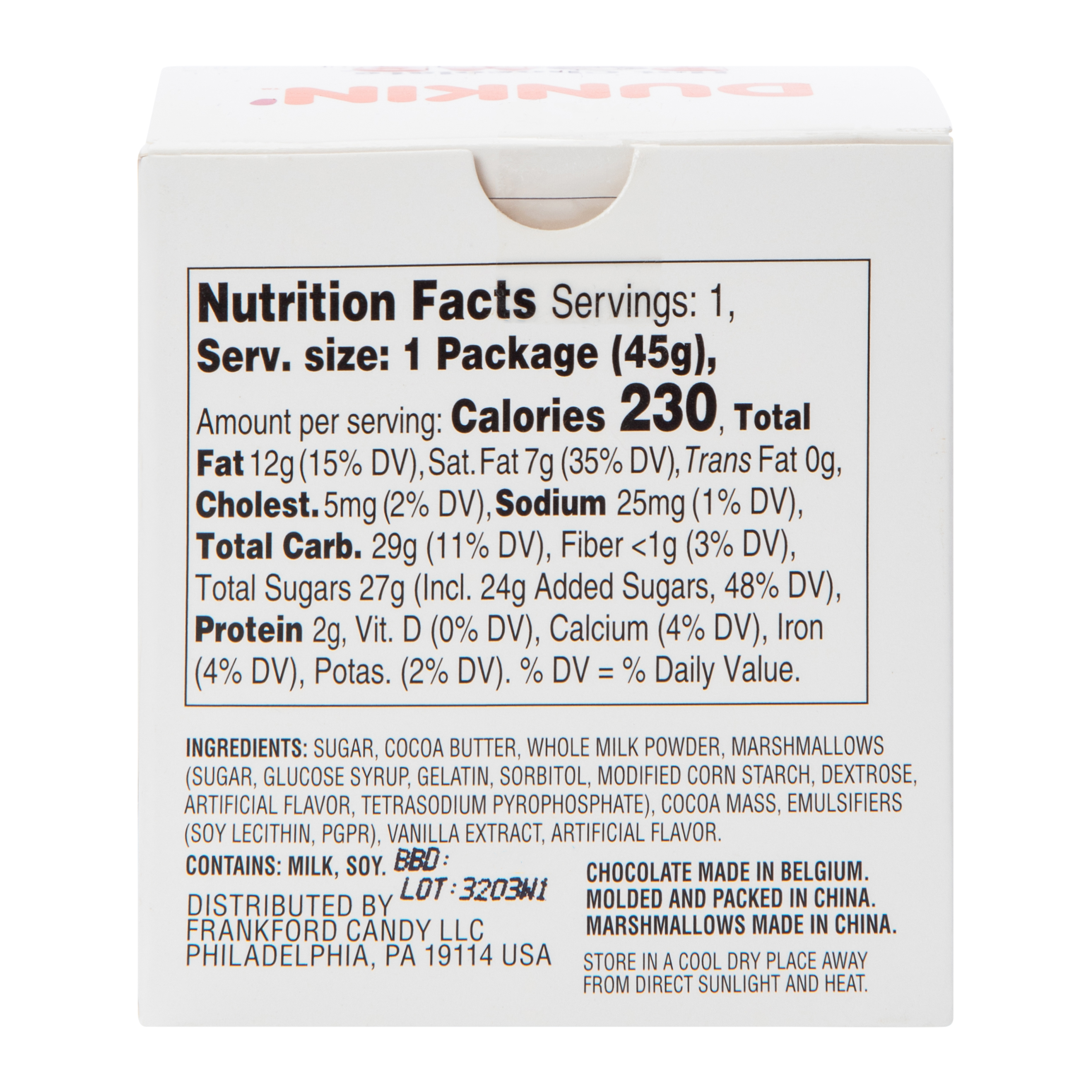 dunkin’™ dunkaccino hot chocolate bomb® 1.6oz