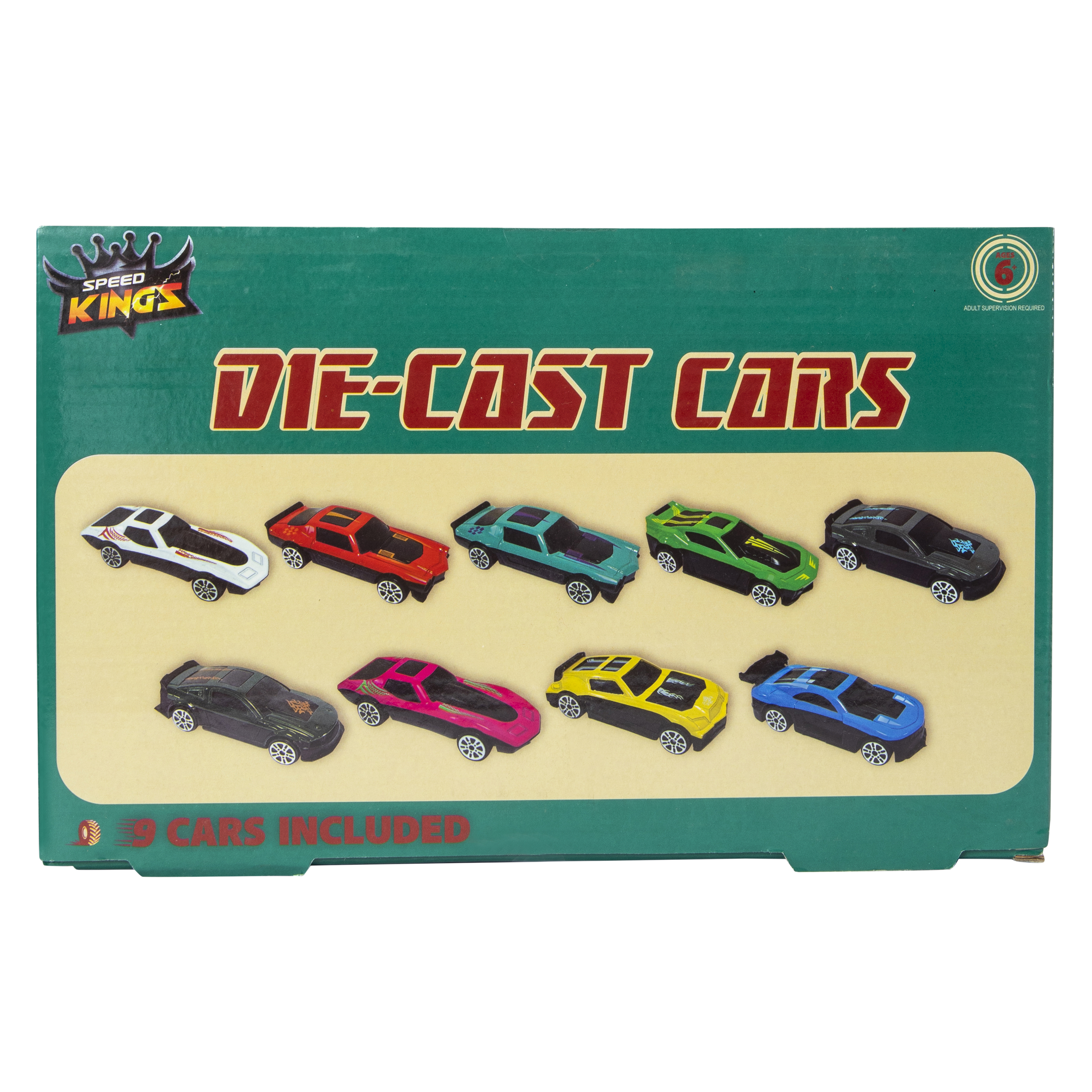 Speed Kingz Die-Cast Cars 9-Count