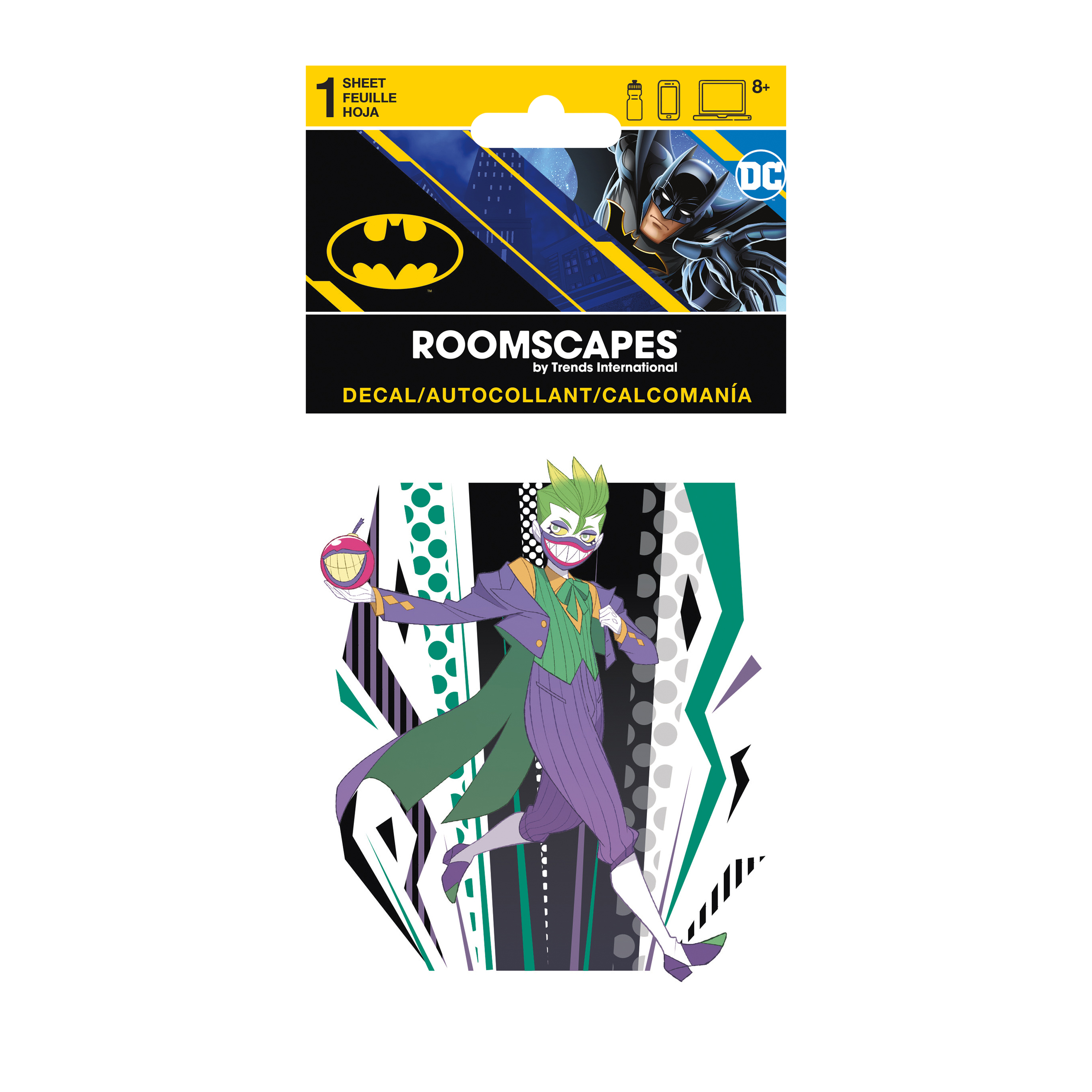DC Comics™ The Joker™ Manga Sticker Decal