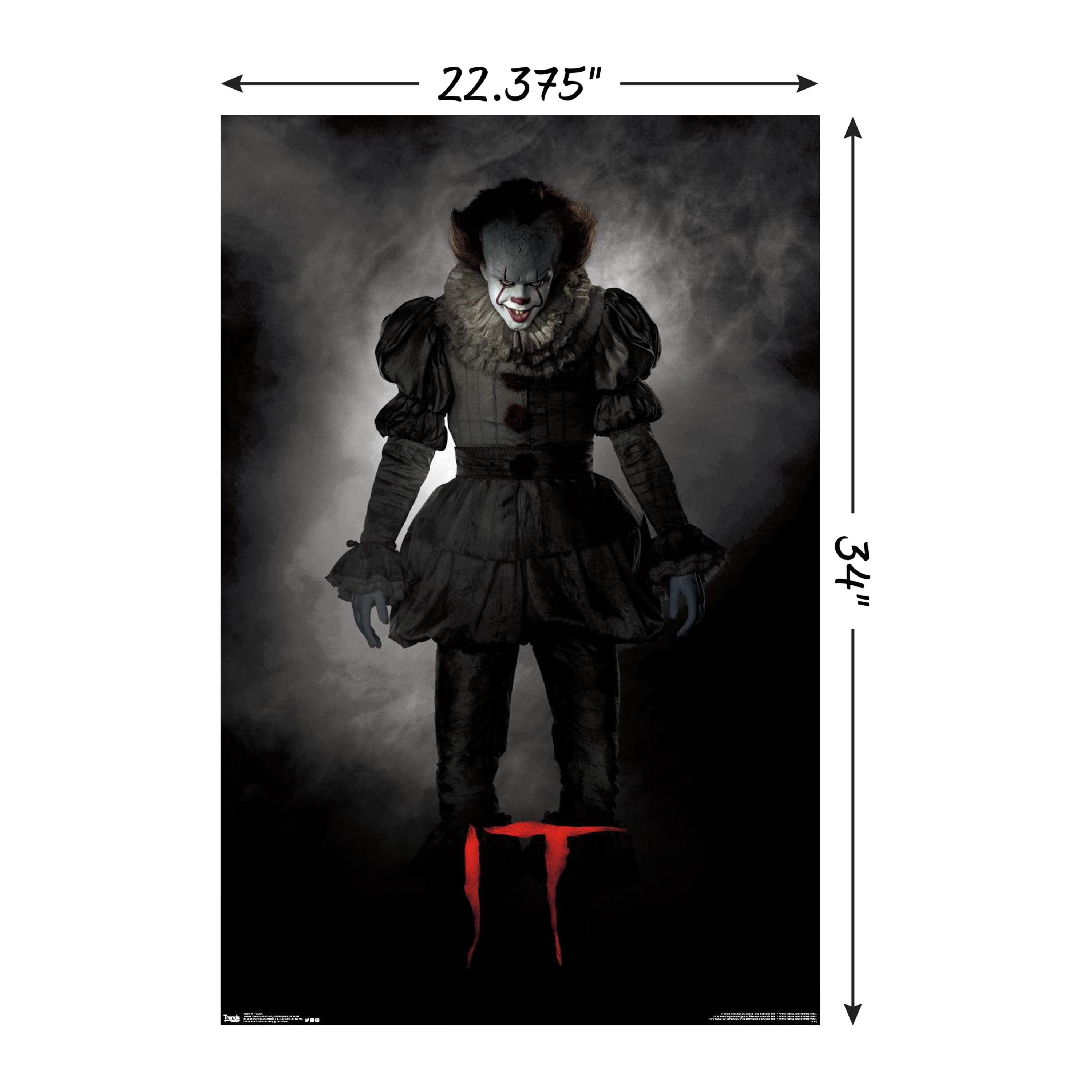 IT Clown Wall Art Poster 22.3in x 34in