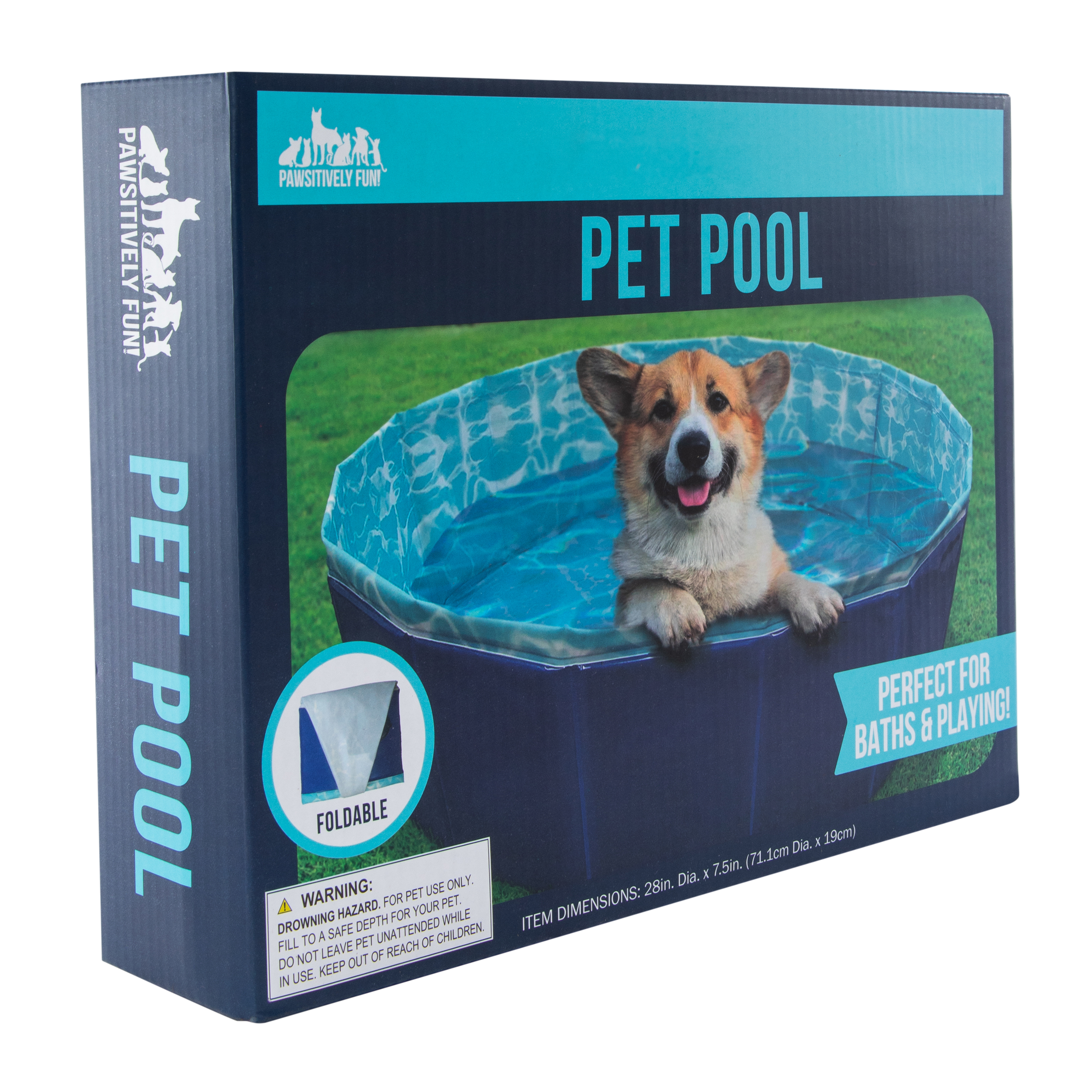 foldable pet pool 28in