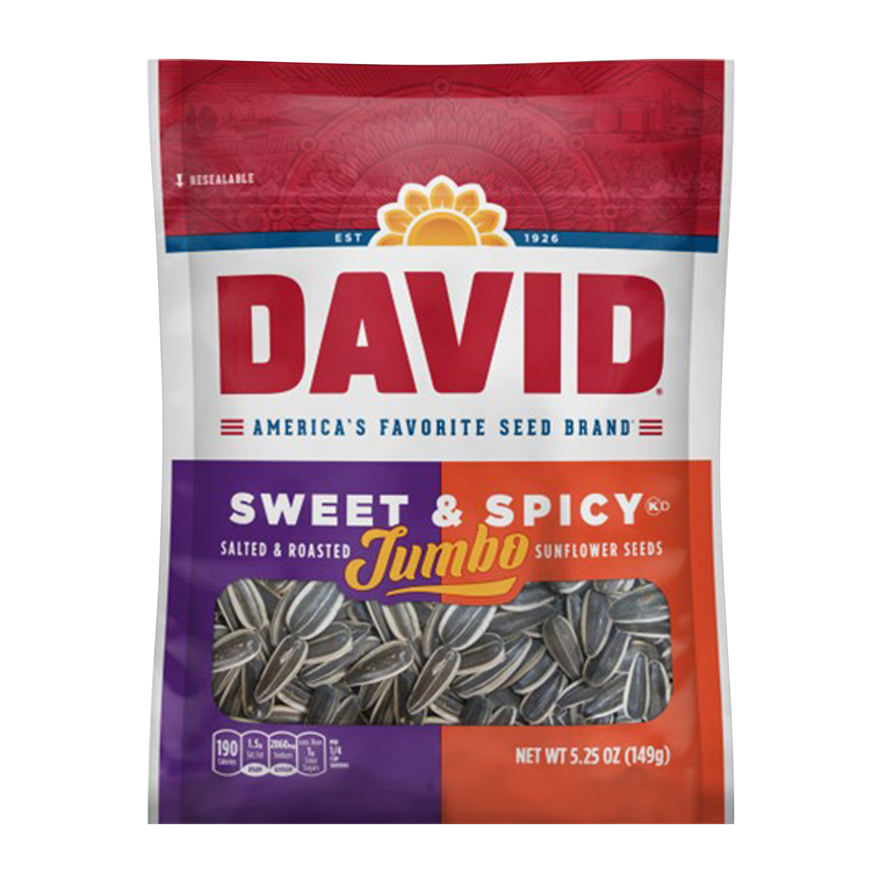 David® Sweet & Spicy Jumbo Sunflower Seeds 5.25oz