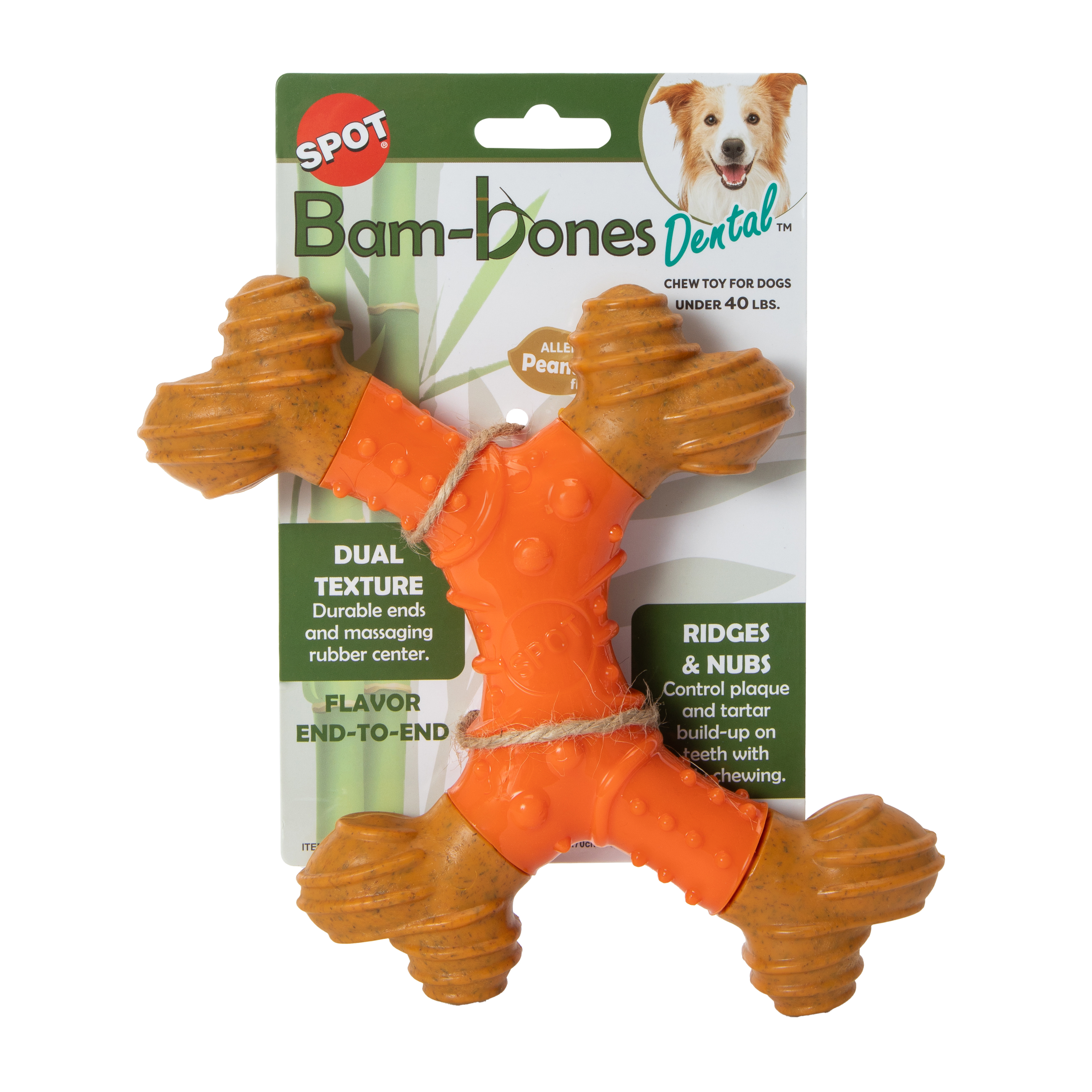 Spot® Bam-Bones Dental™ Peanut Butter Chew Toy