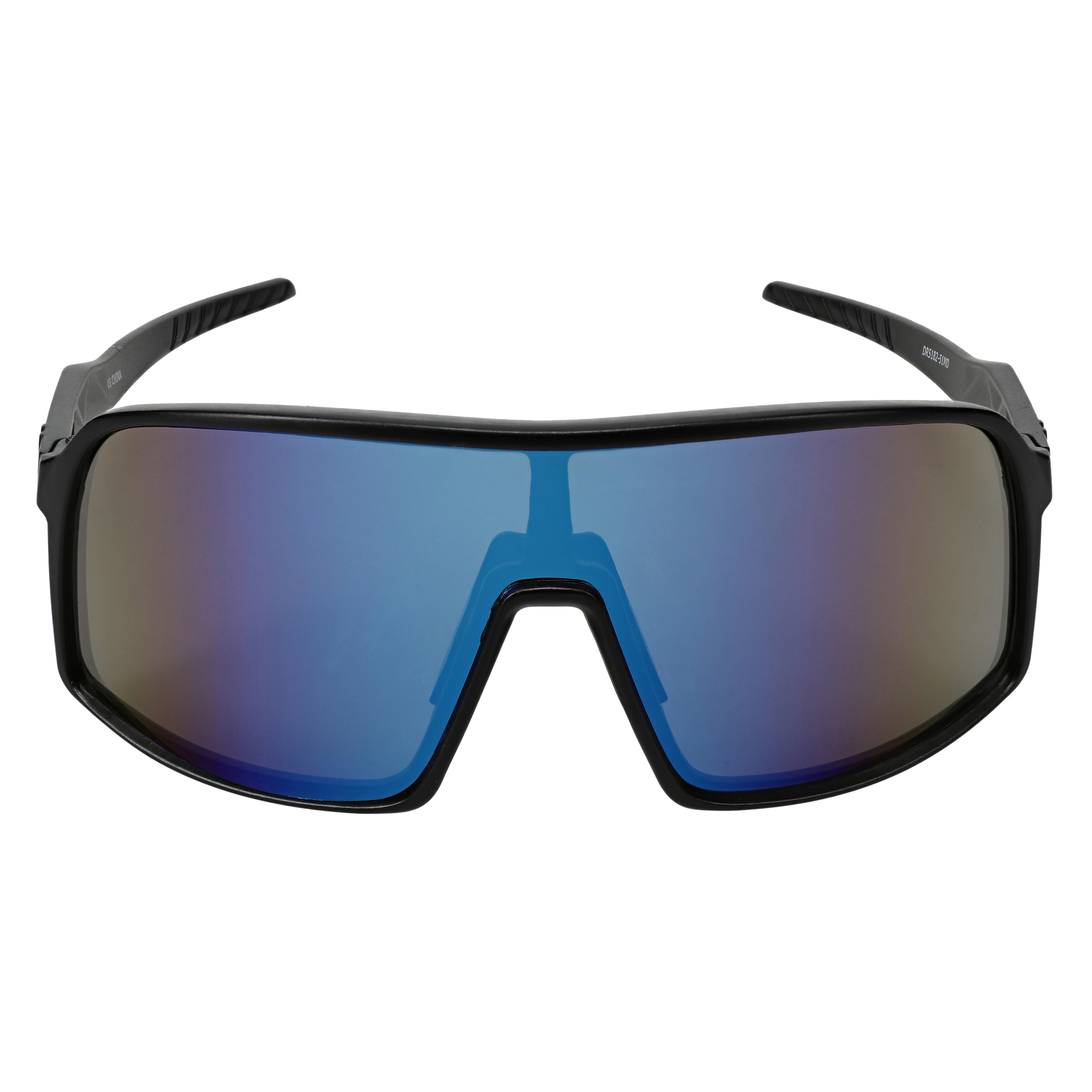 Mens Oversized Mirror Shield Sunglasses