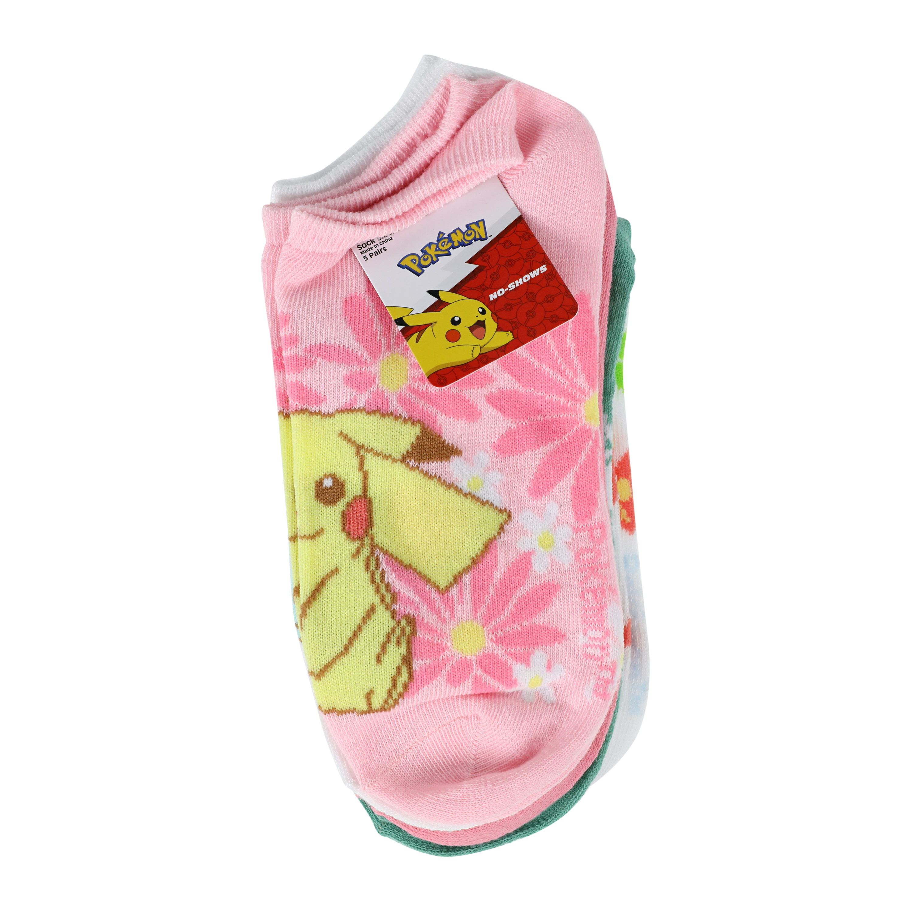 Ladies Pokemon™ No-Show Socks 5-Pack