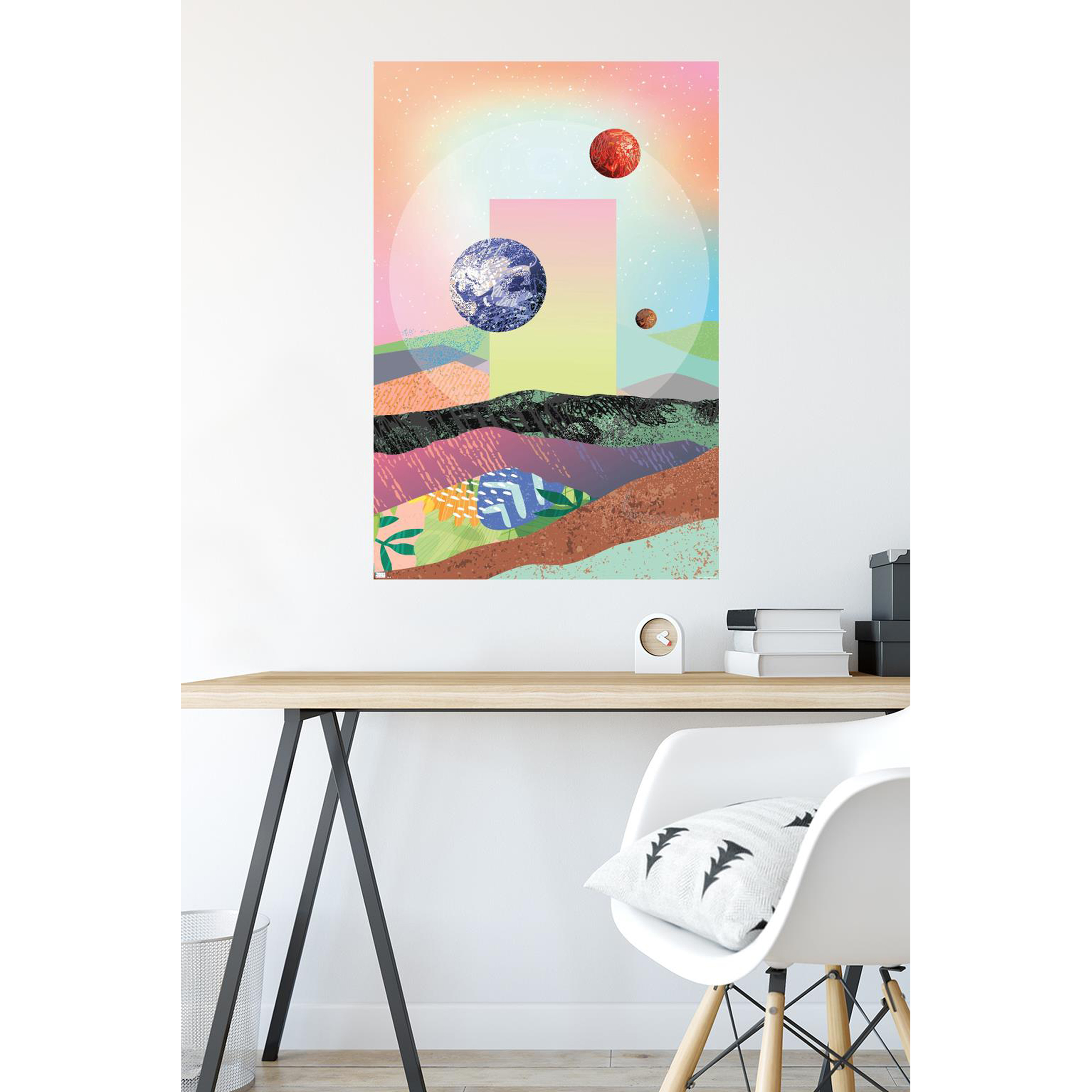 abstract outer space poster 34in x 22.4in