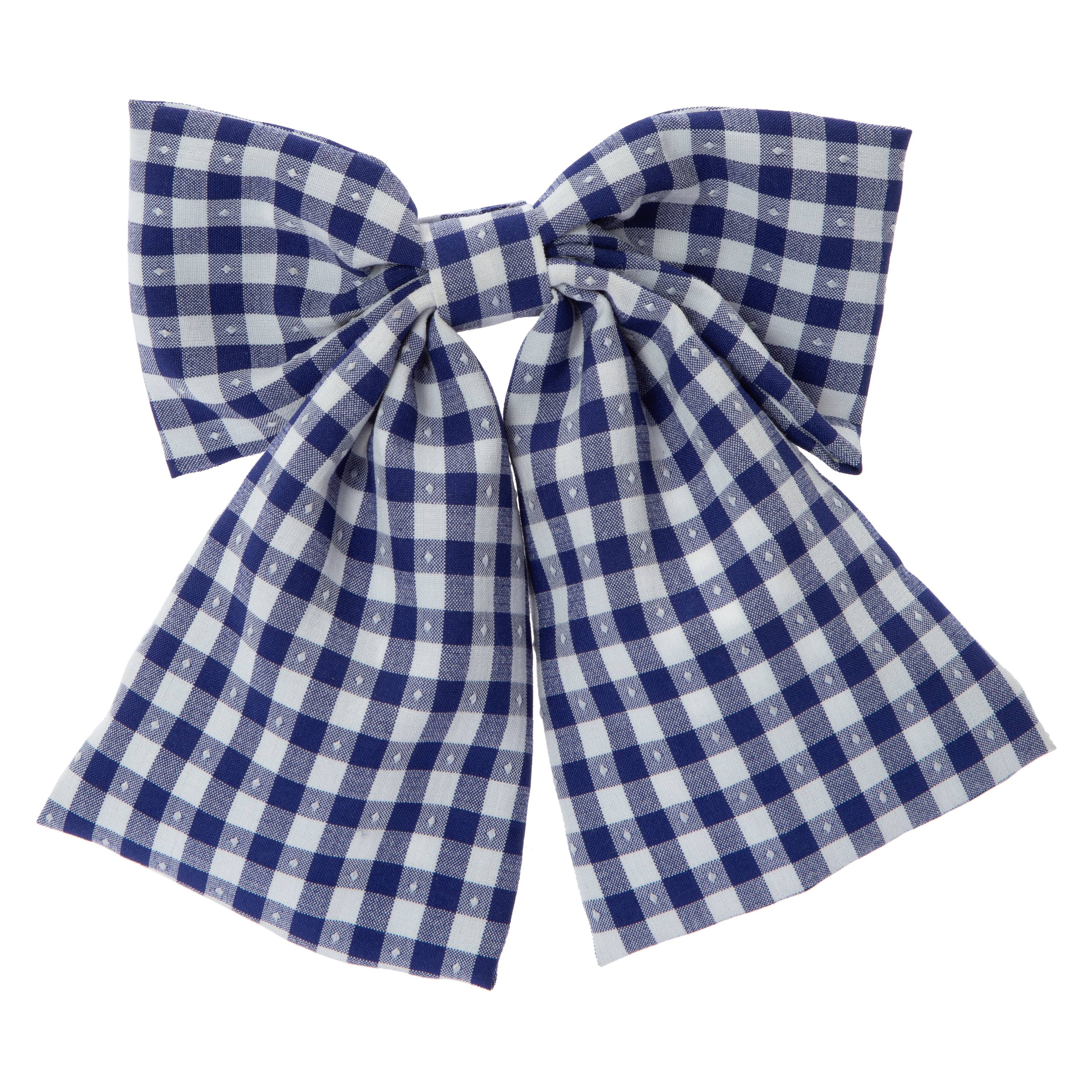 Gingham Checkered Bow Clip
