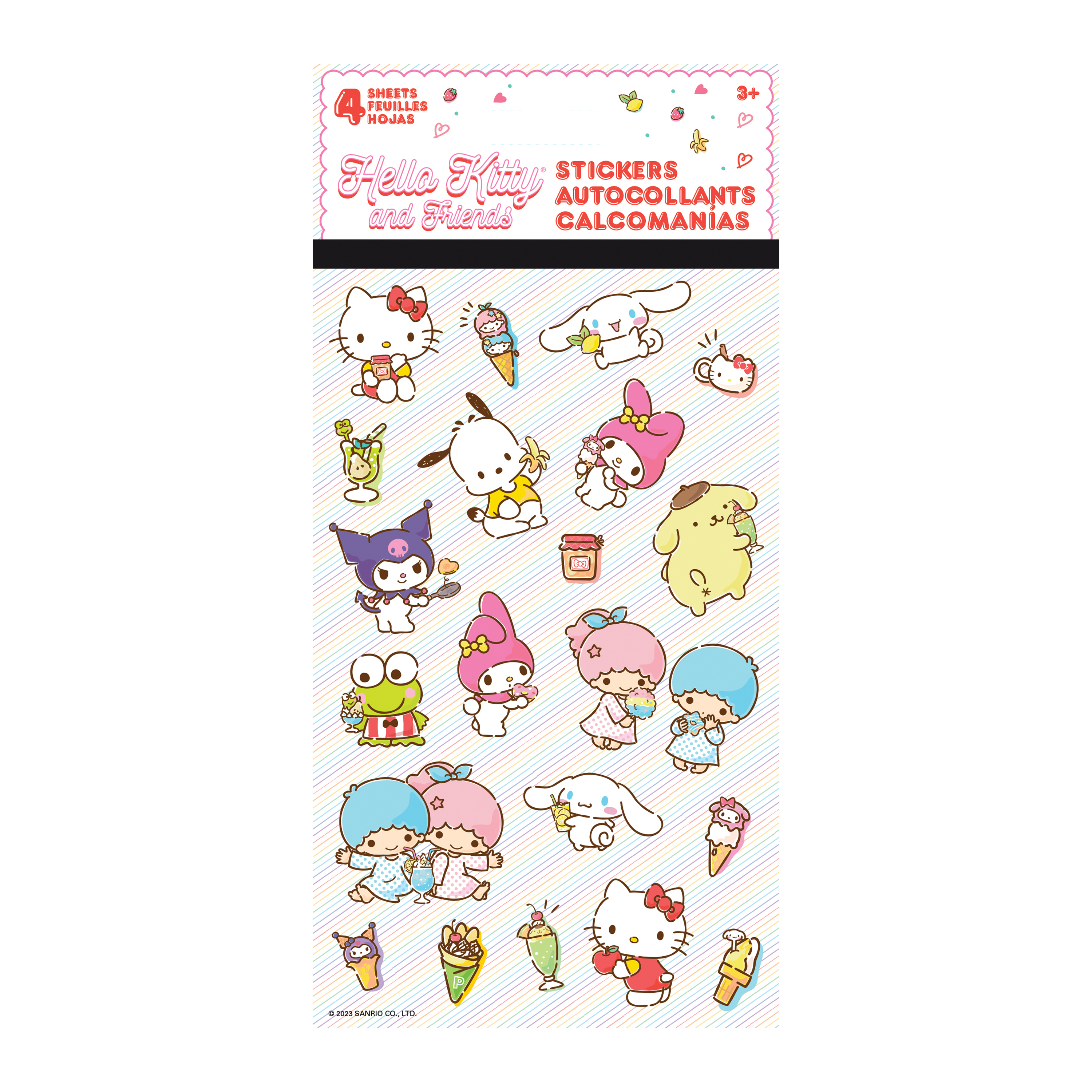 Hello Kitty And Friends® Stickers 4 Sheets