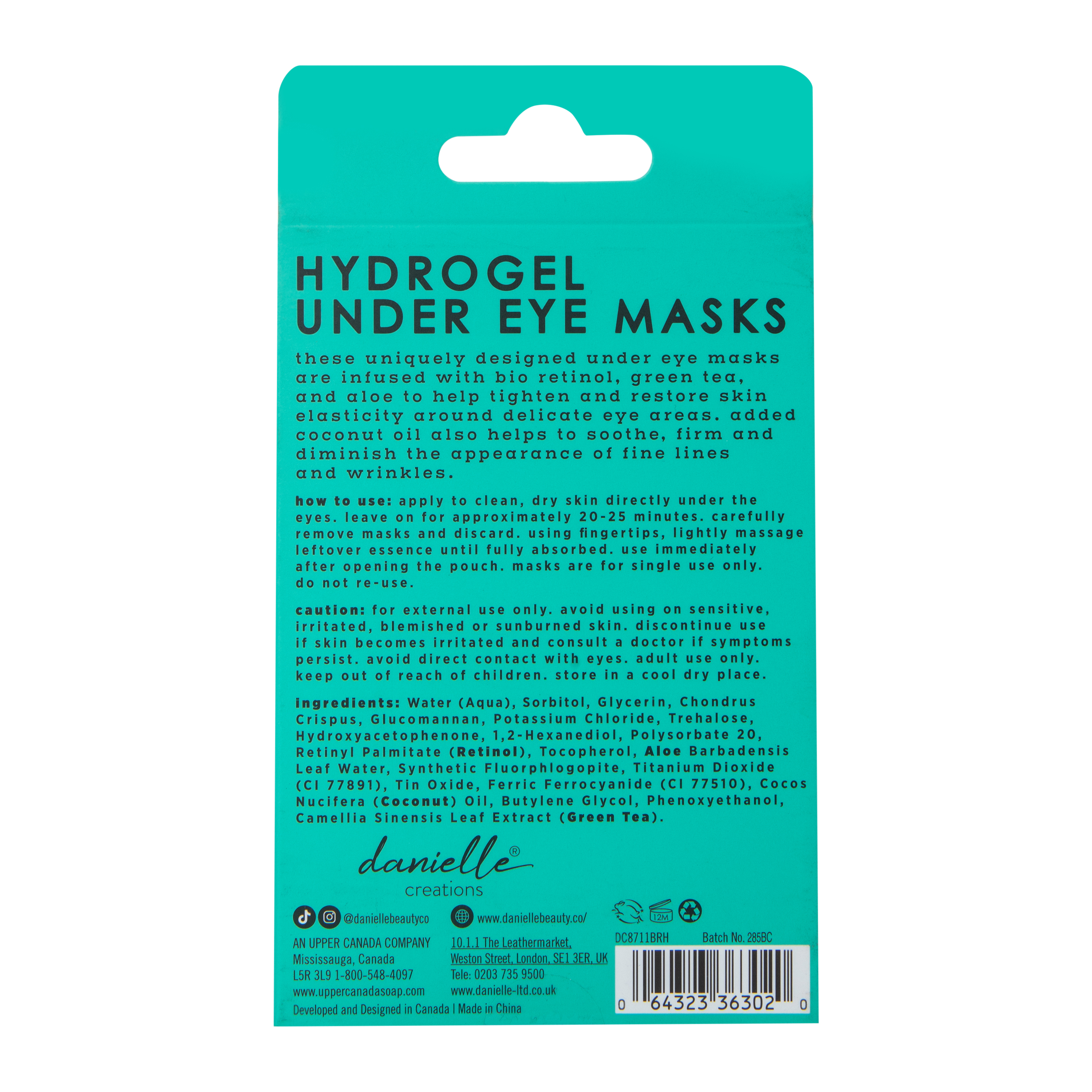 Danielle Creations® Hydrogel Undereye Masks 12-Count