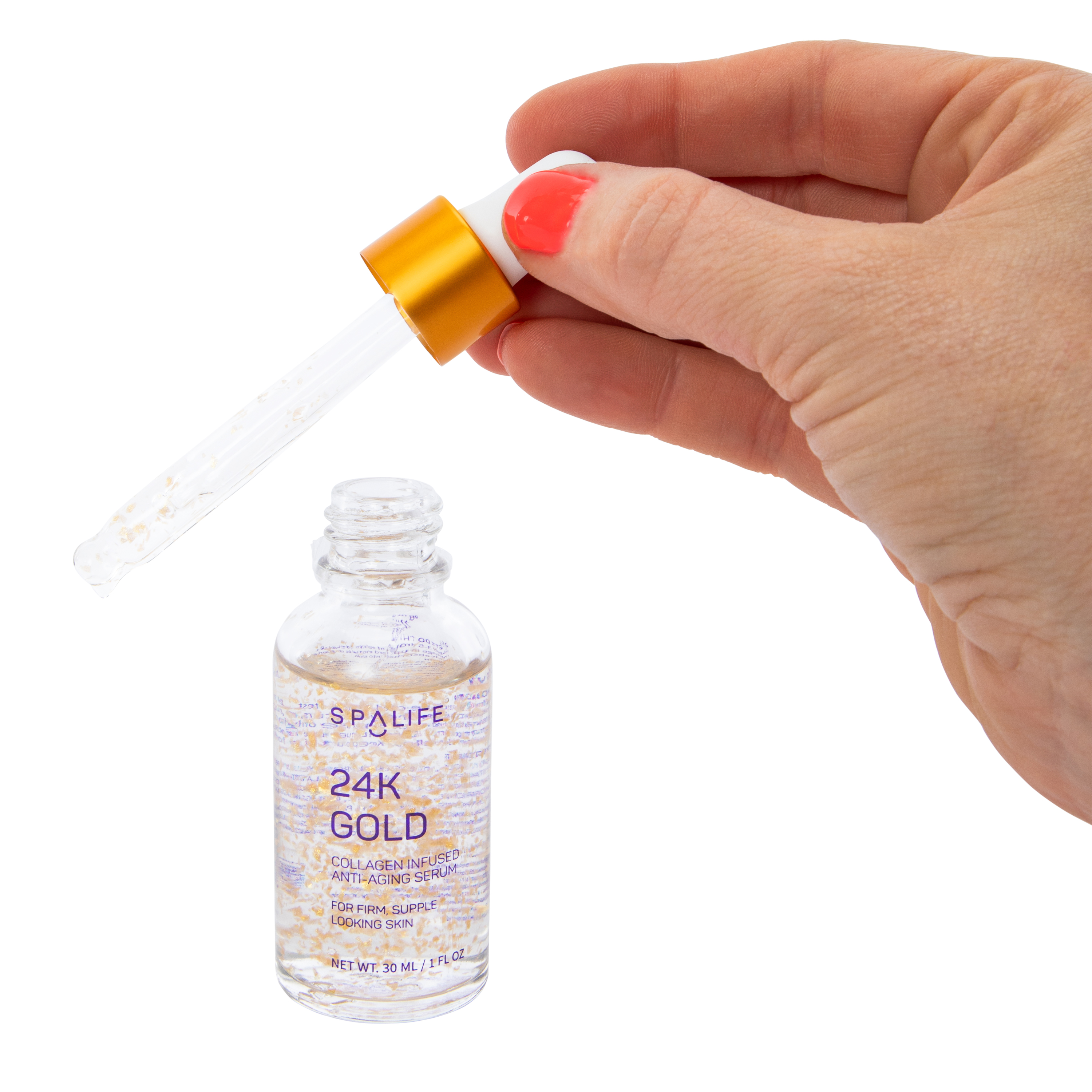 Spalife 24K Gold Collagen Infused Anti-Aging Serum 1oz