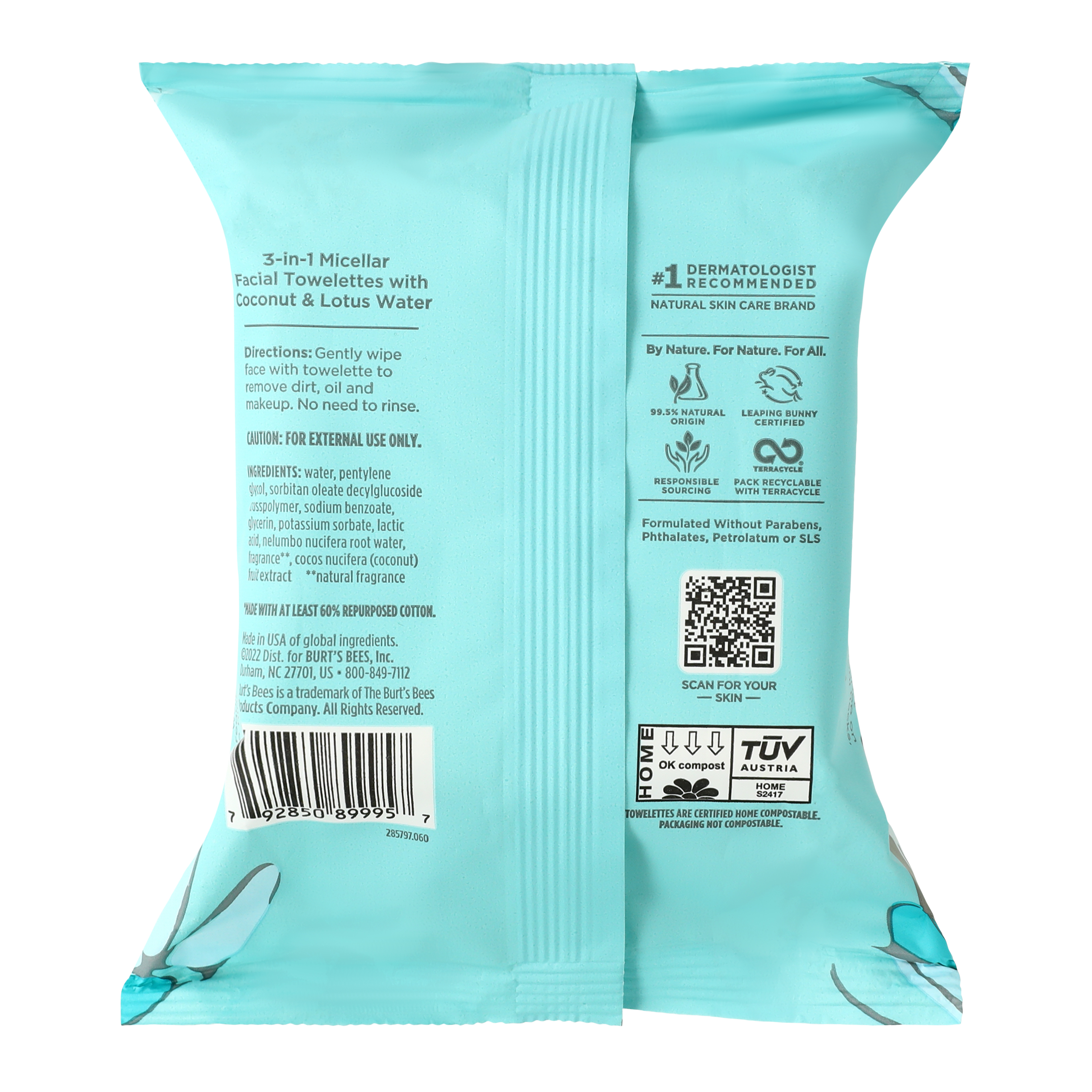 Burt’S Bees® Micellar Facial Towelettes 30-Count