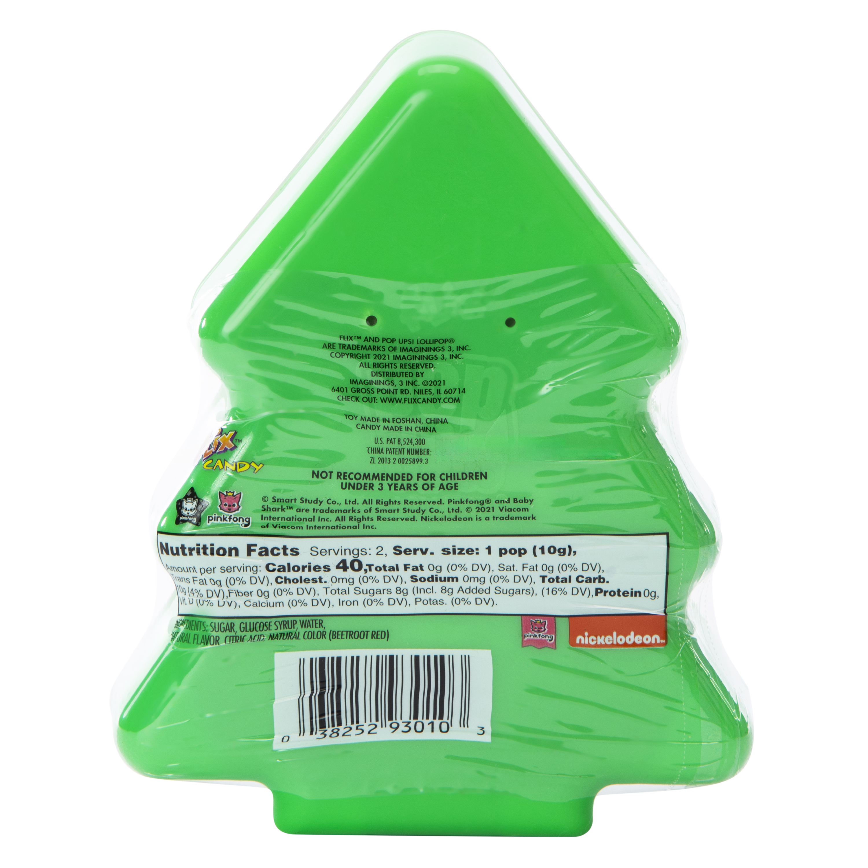 Pinkfong Baby Shark™ Pop Ups® Christmas Tree Lollipop 0.70oz