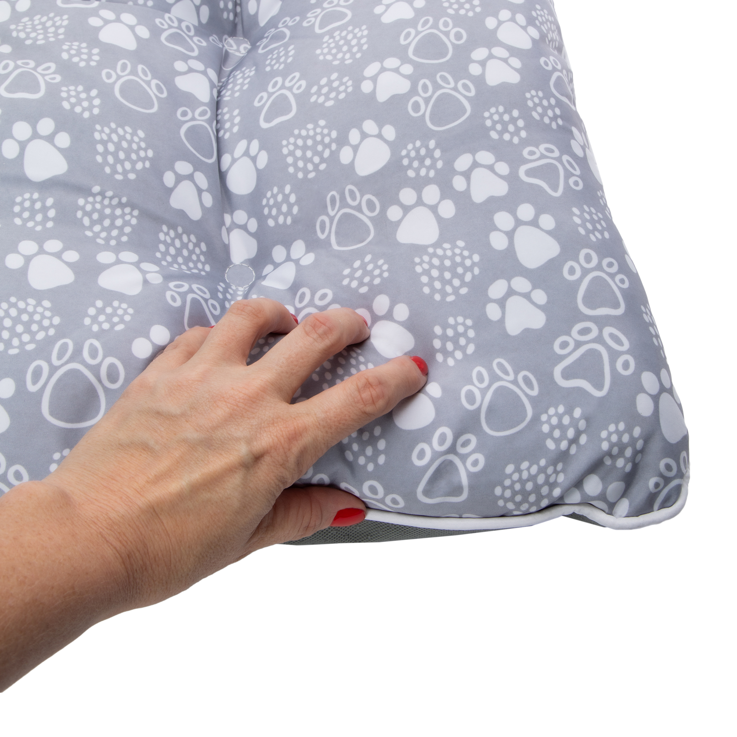 Paws Tufted Pet Bed 25in x 19in