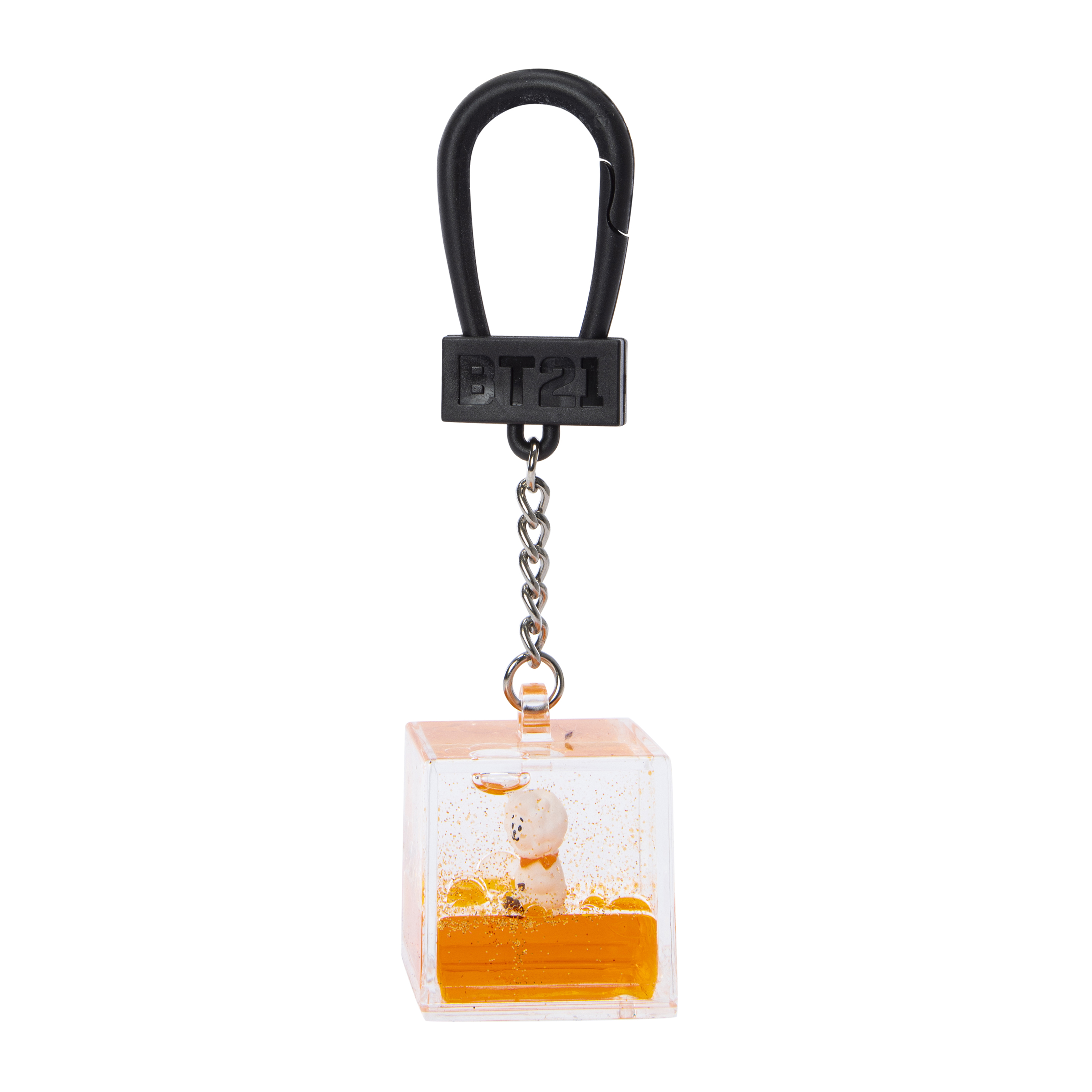 小物 BTN keychain BT21 Flower Collection MANG Character Metal Snap Keychain