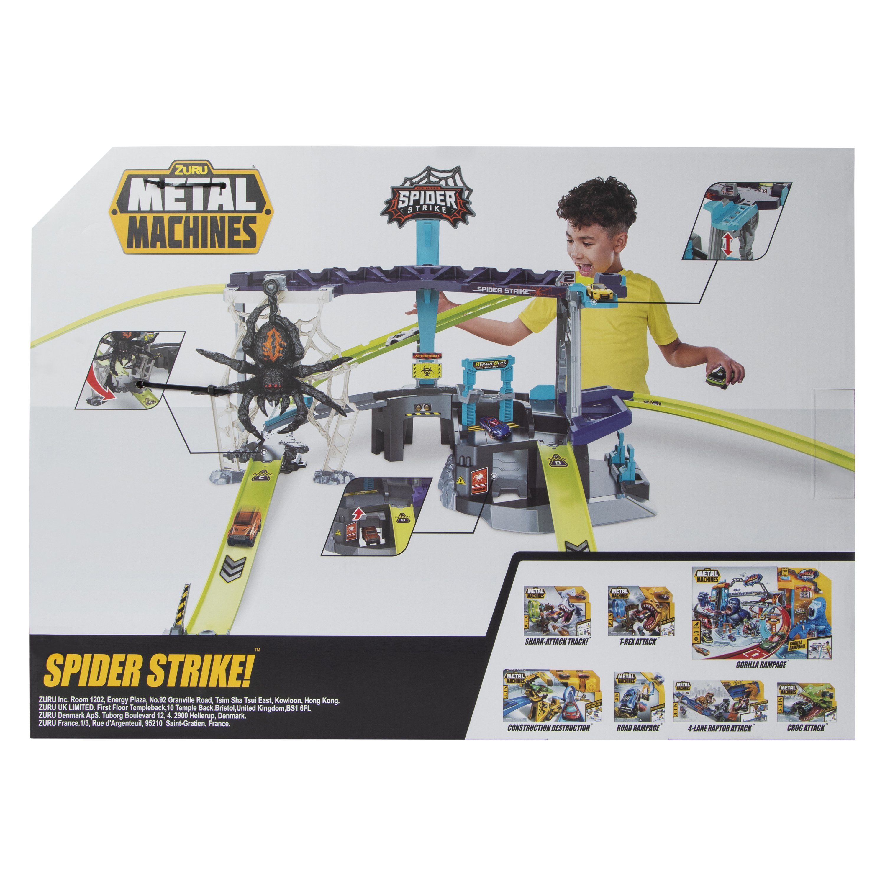 Zuru™ Metal Machines Spider Strike Race Track Set