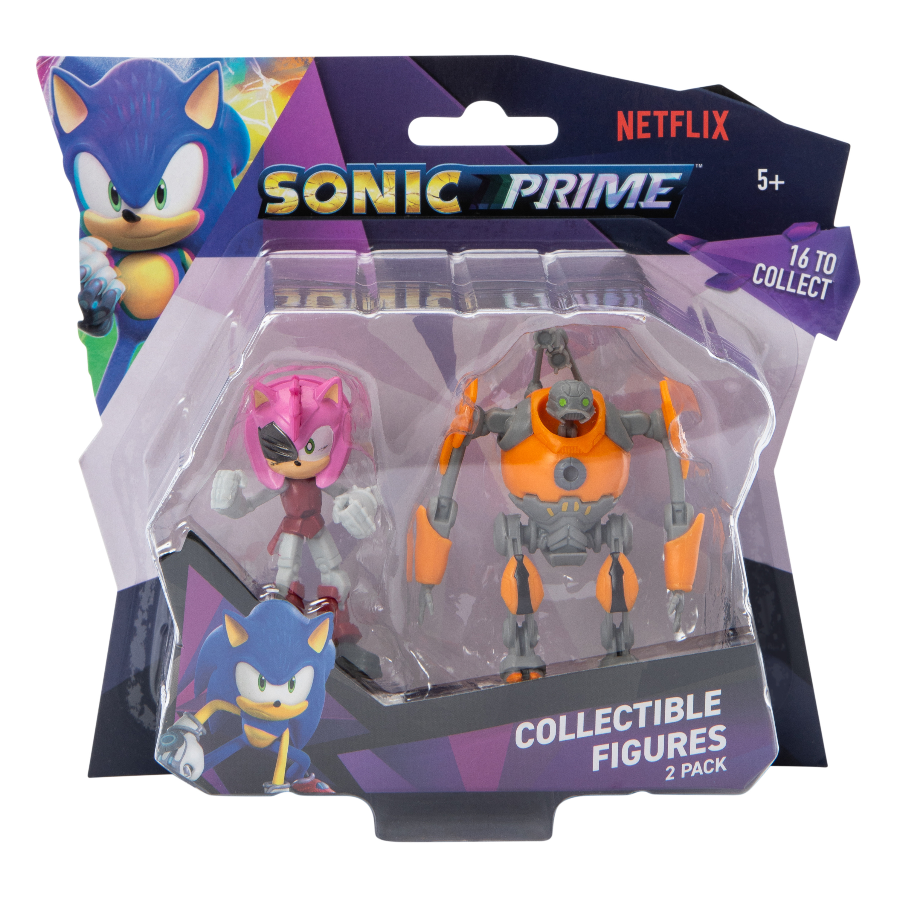 Sonic Prime™ Collectible Figures 2-Pack (Styles May Vary)