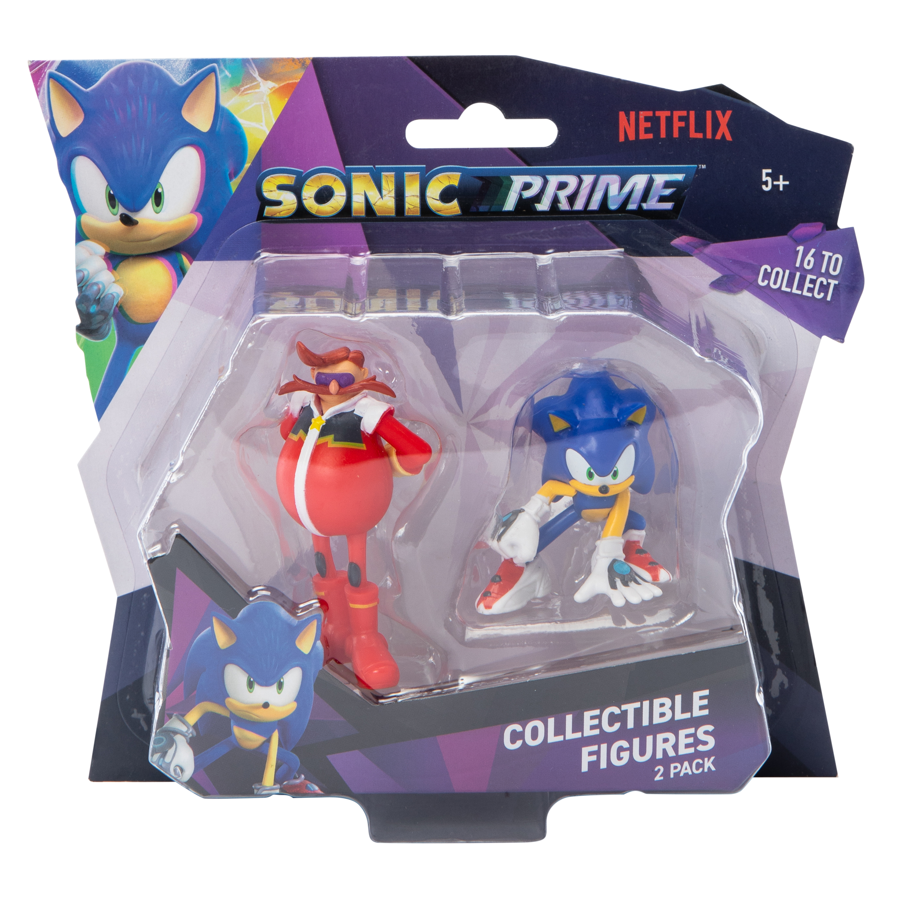 Sonic Prime™ Collectible Figures 2-Pack (Styles May Vary)