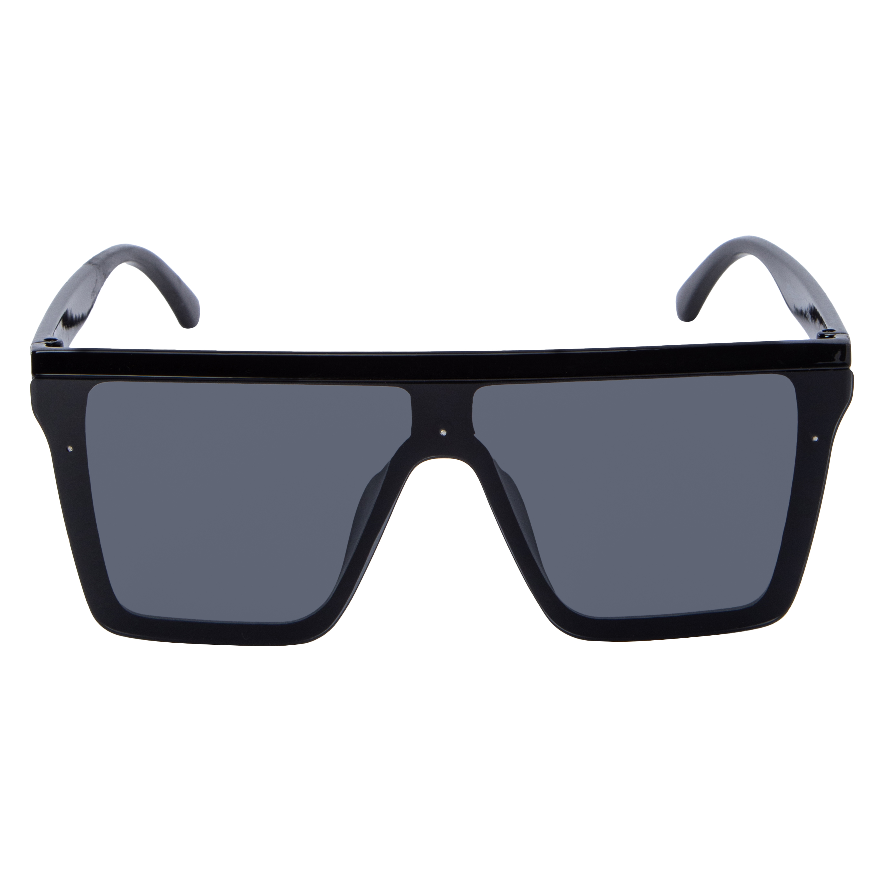 Mens Flat-Top Shield Sunglasses
