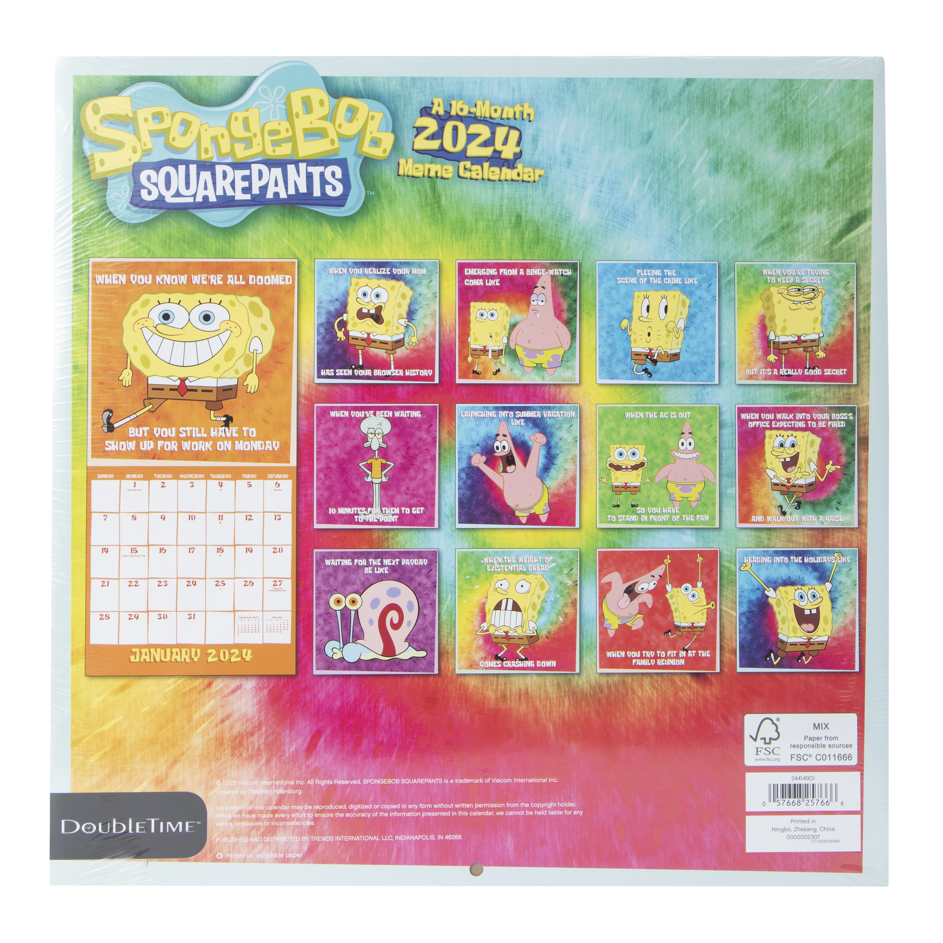 fandom-2024-wall-calendar-16-month-five-below