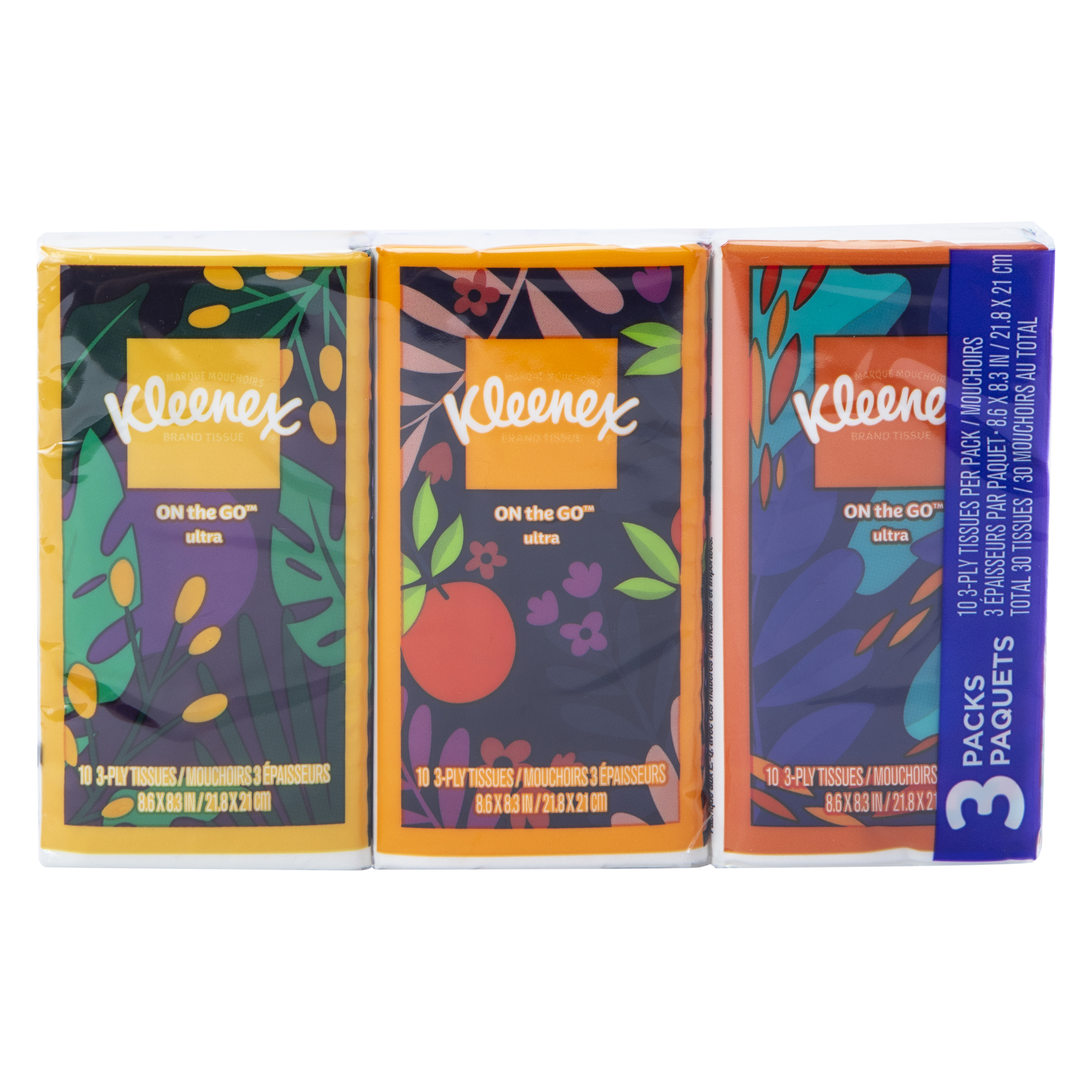 Kleenex® On The Go™ Ultra Tissues 3-Pack
