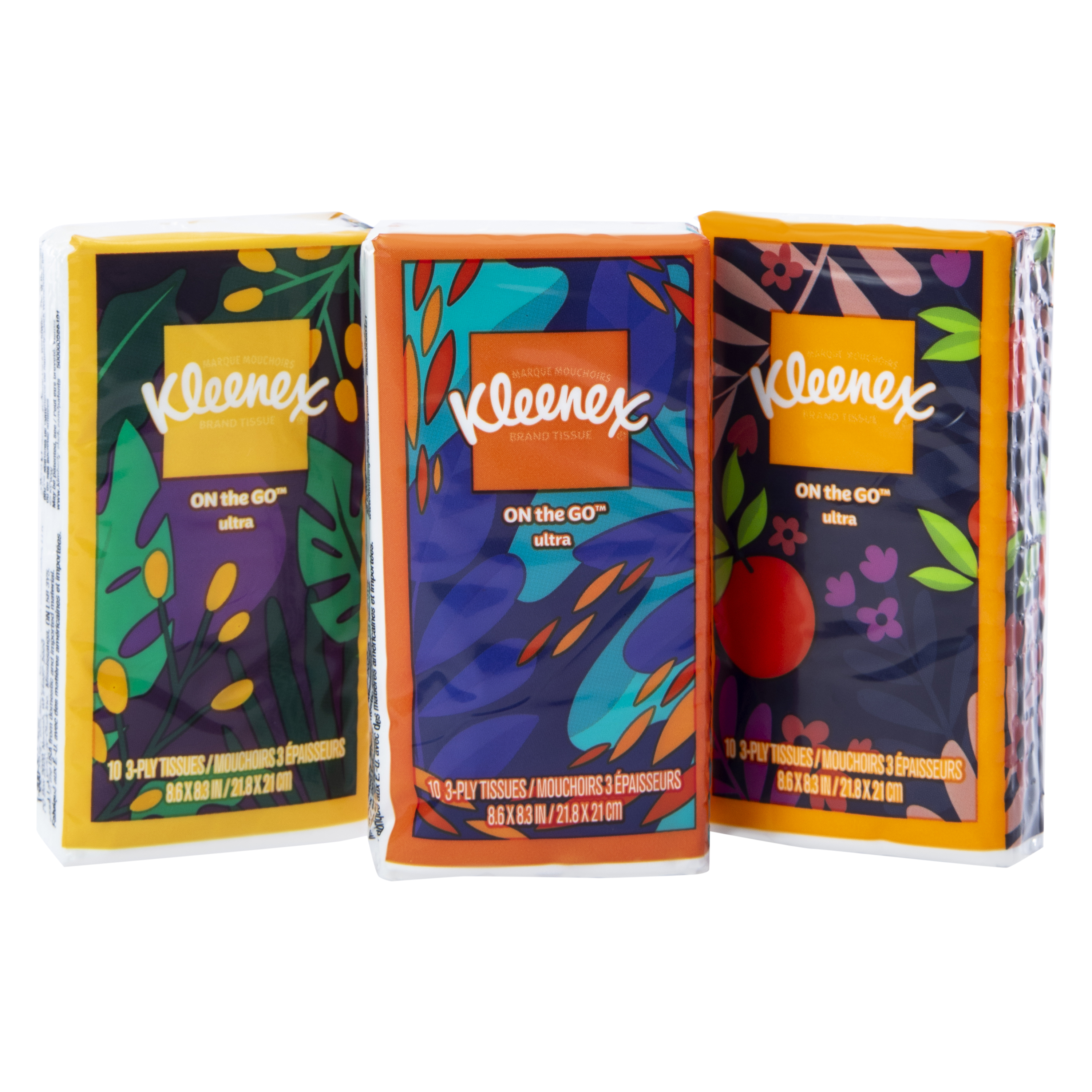 Kleenex® On The Go™ Ultra Tissues 3-Pack