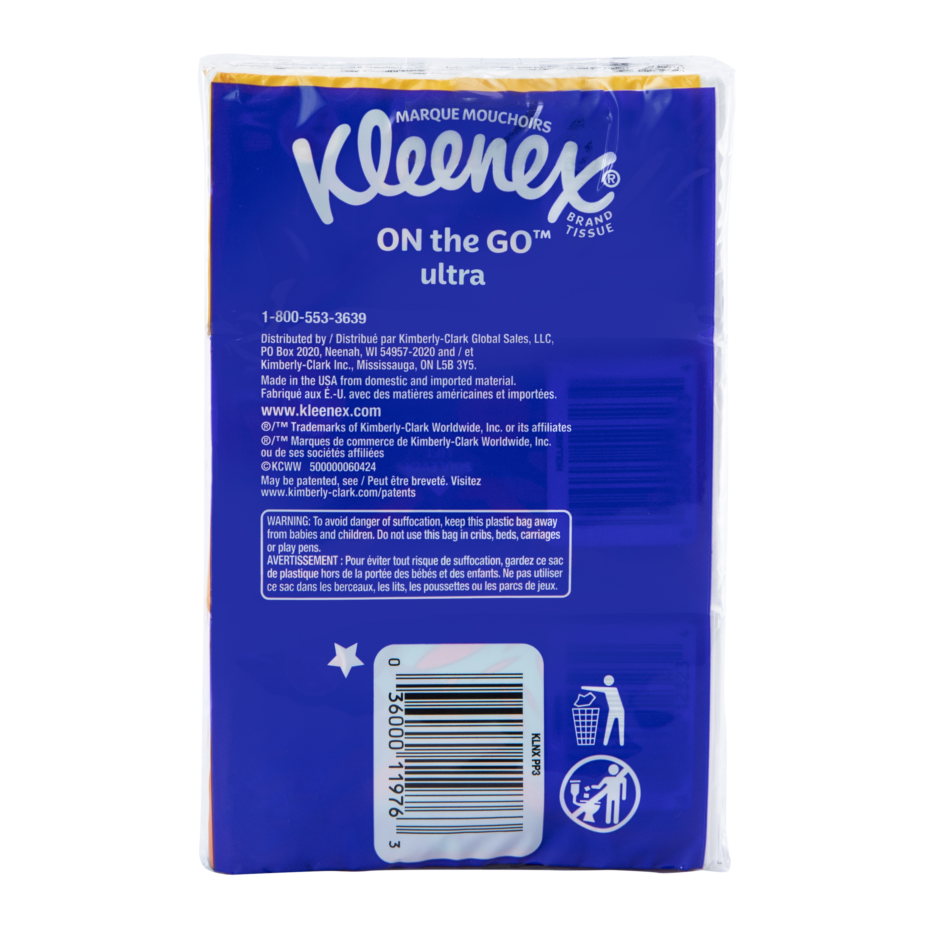 Kleenex® On The Go™ Ultra Tissues 3-Pack
