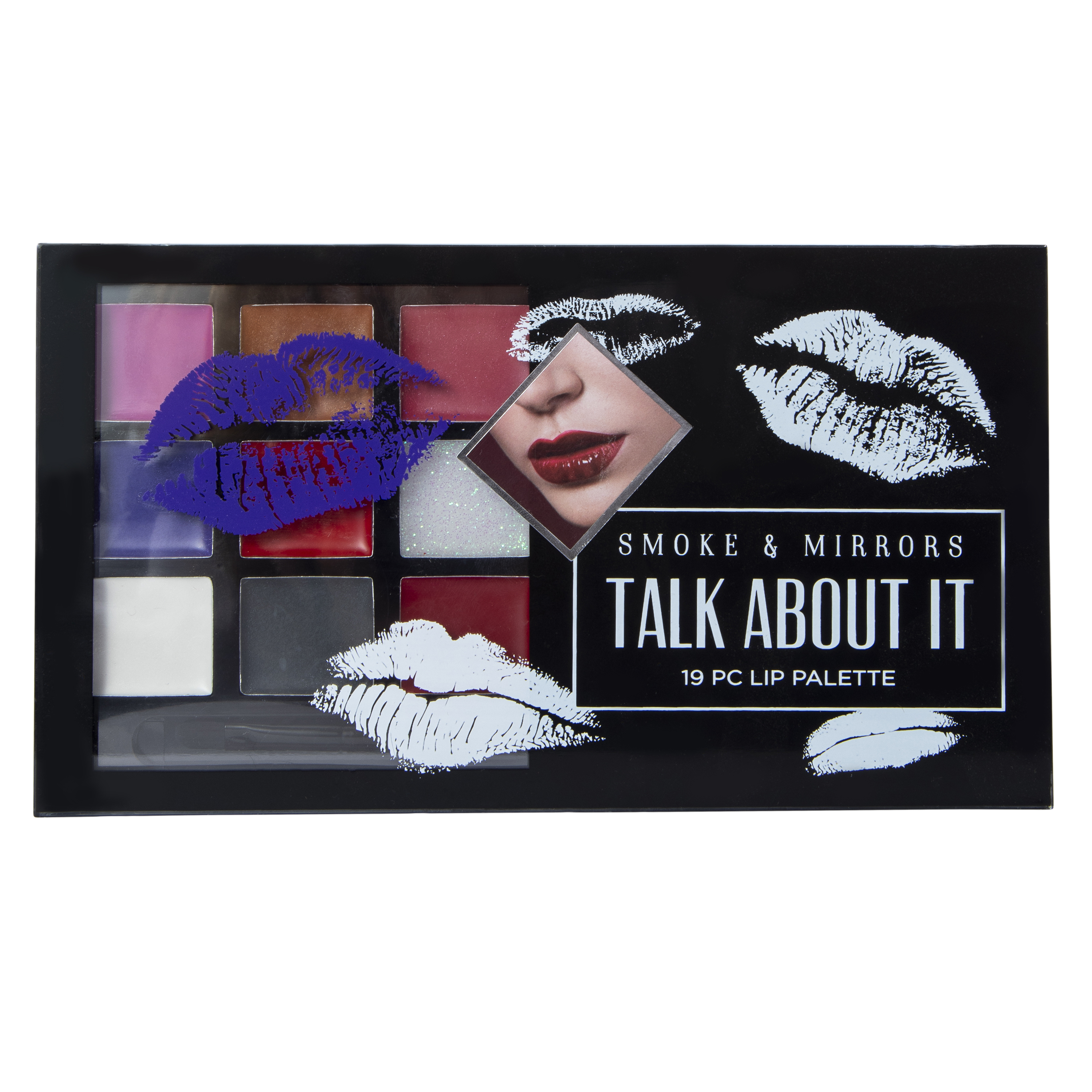 smoke & mirrors talk about it lip palette 19-piece set