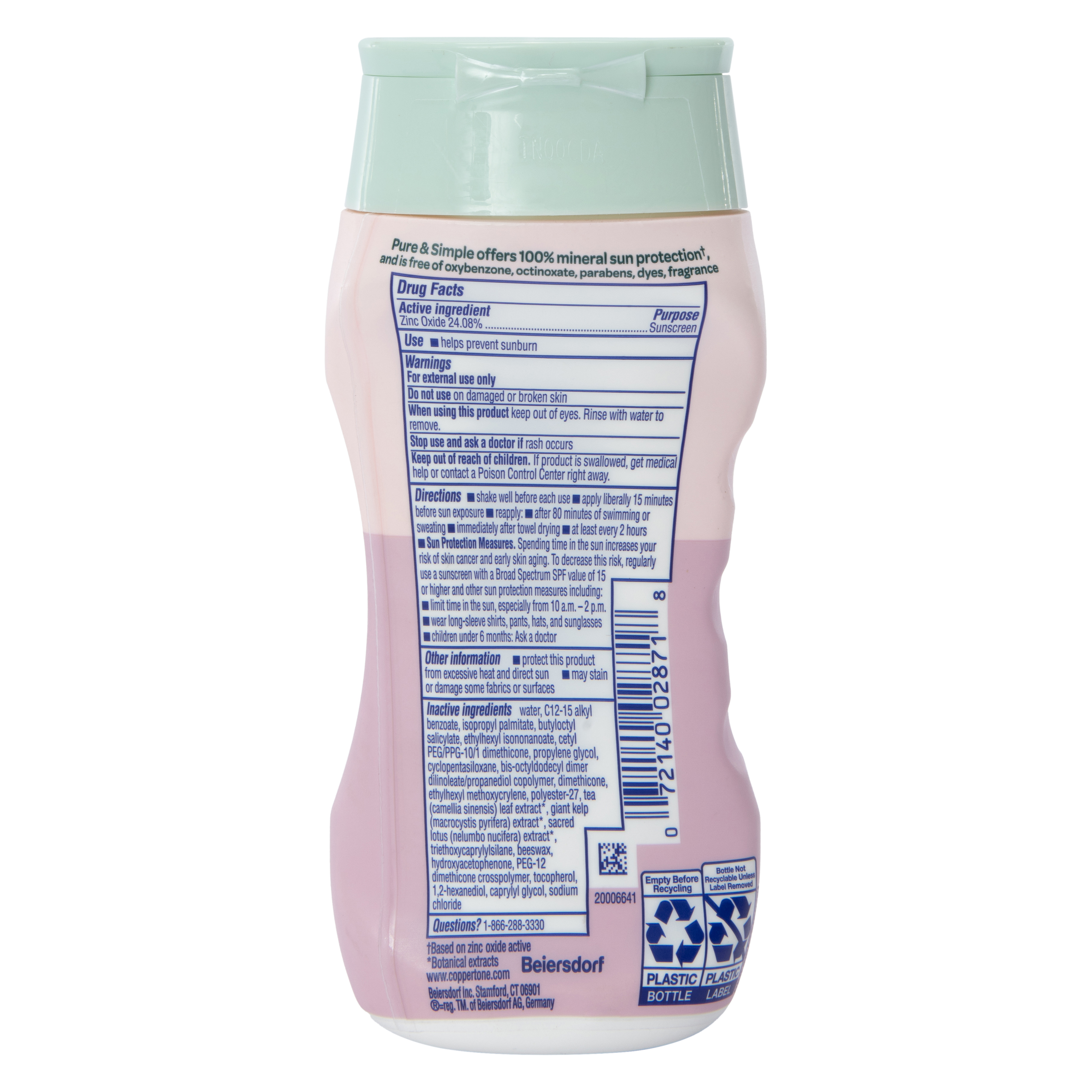 Coppertone® Pure & Simple Baby SPF 50 Sunscreen 6oz