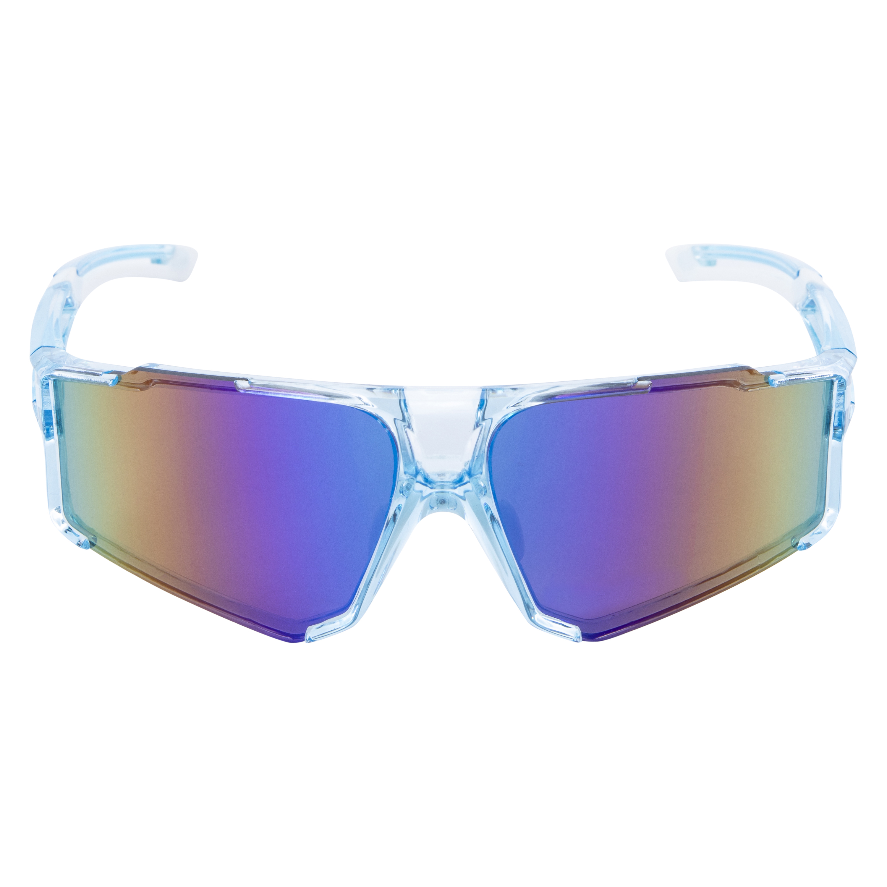 Mens Rimless Sport Wrap Sunglasses