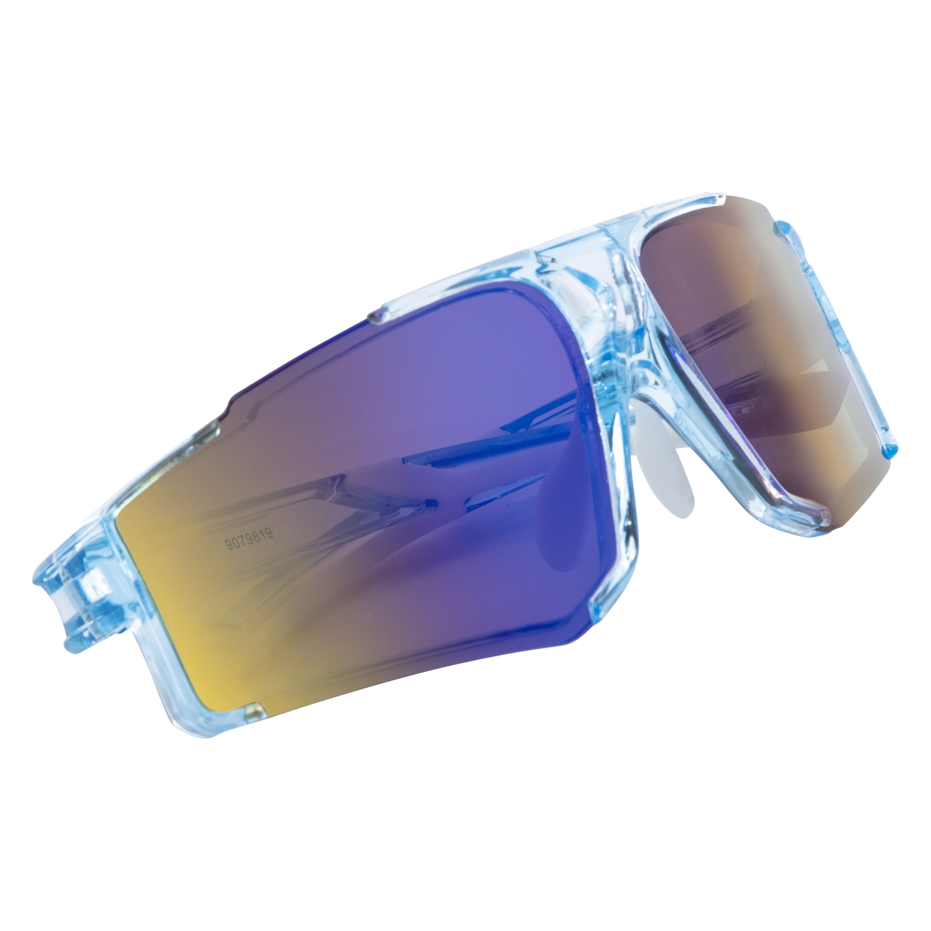 Mens Rimless Sport Wrap Sunglasses