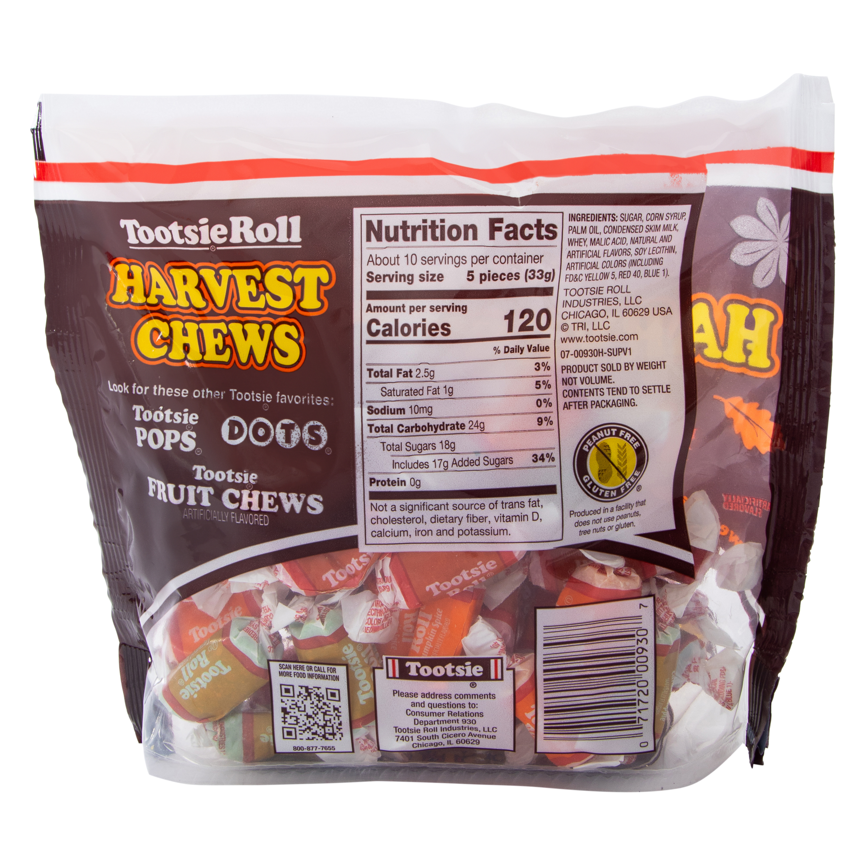 Tootsie Roll® Harvest Chews Candy Bag 11.5oz