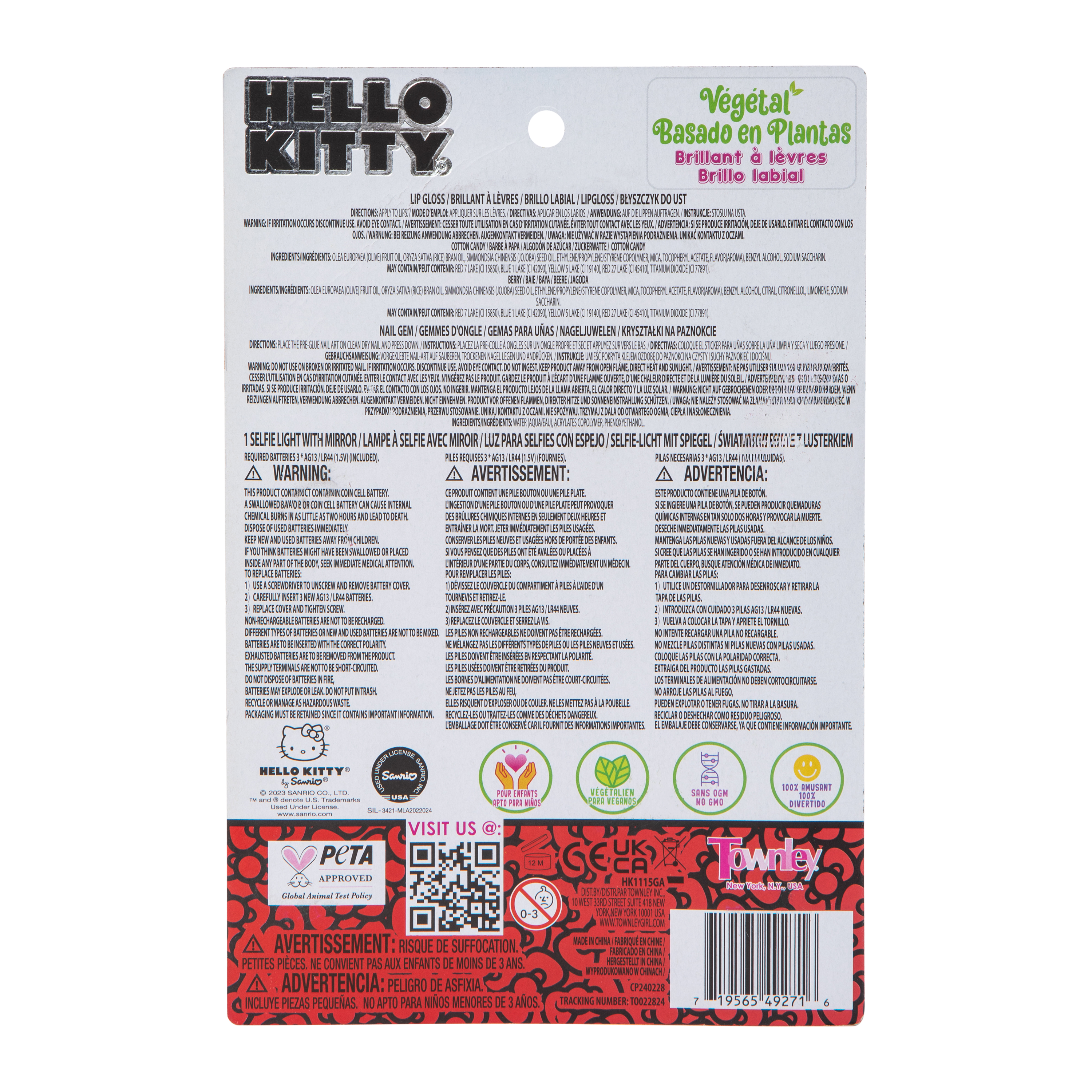 Hello Kitty® Light-Up Mirror Makeup Set