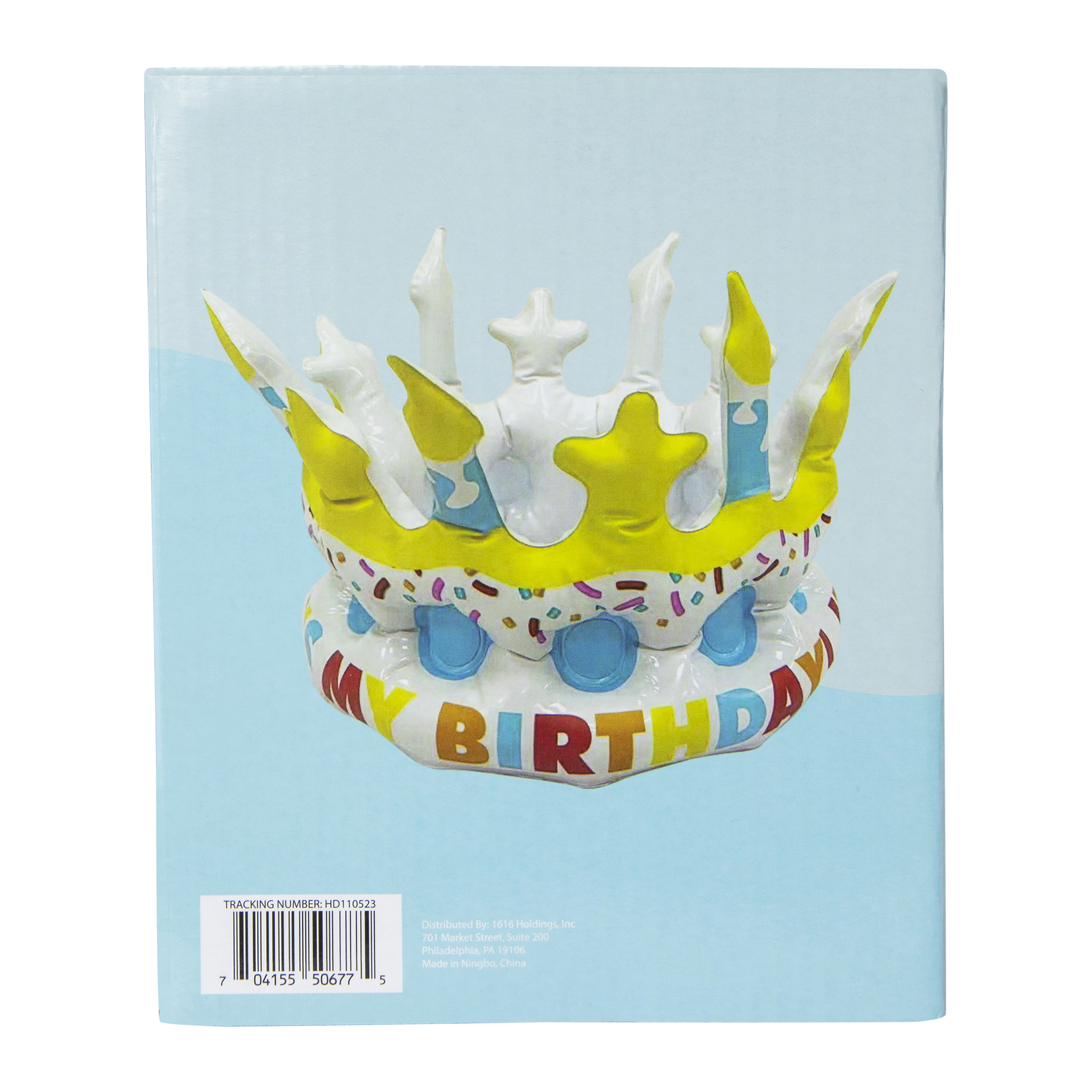 Inflatable Birthday Crown 7.87in x 6.30in