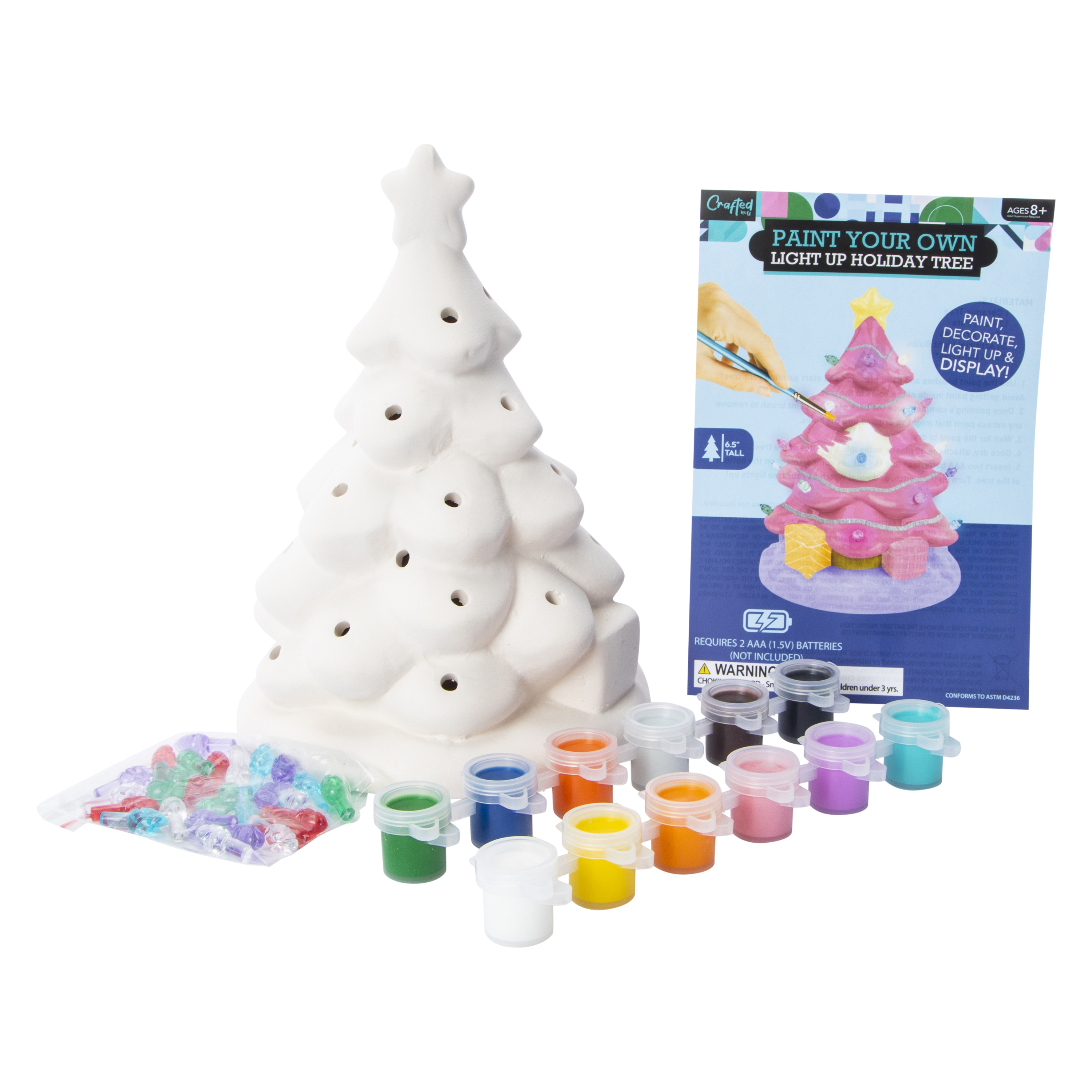 Paint Your Own Light Up Holiday Tree
