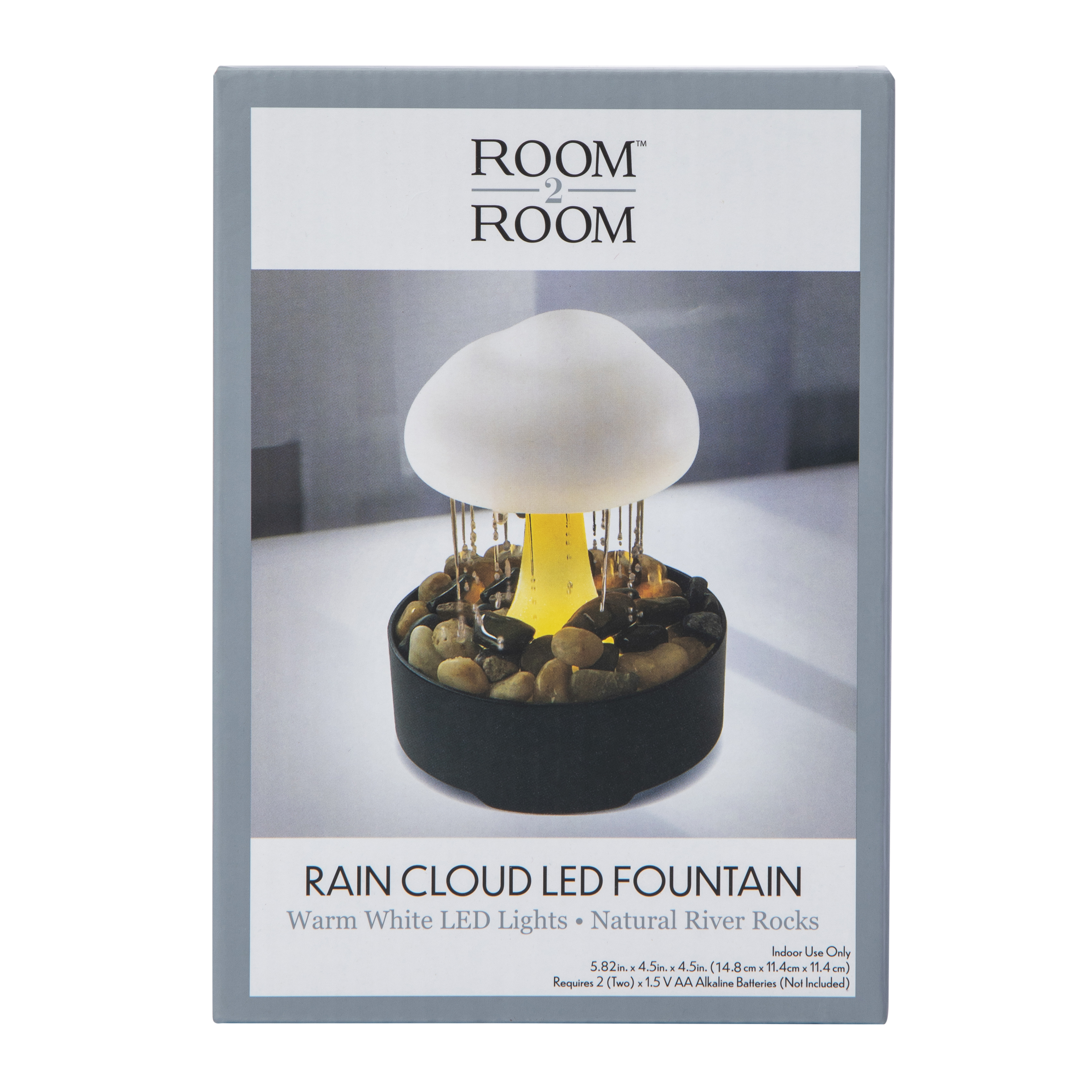 Rain Cloud LED Fountain 5.82in x 4.5in