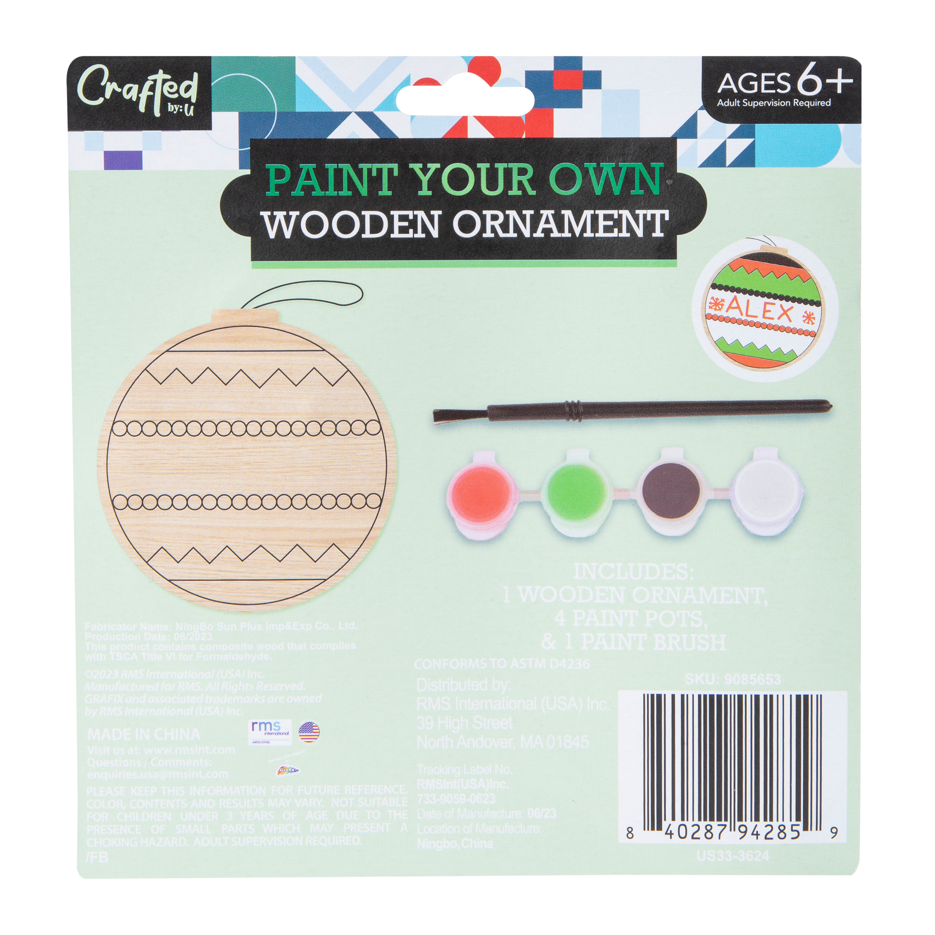Paint Your Own Wooden Ornament Set