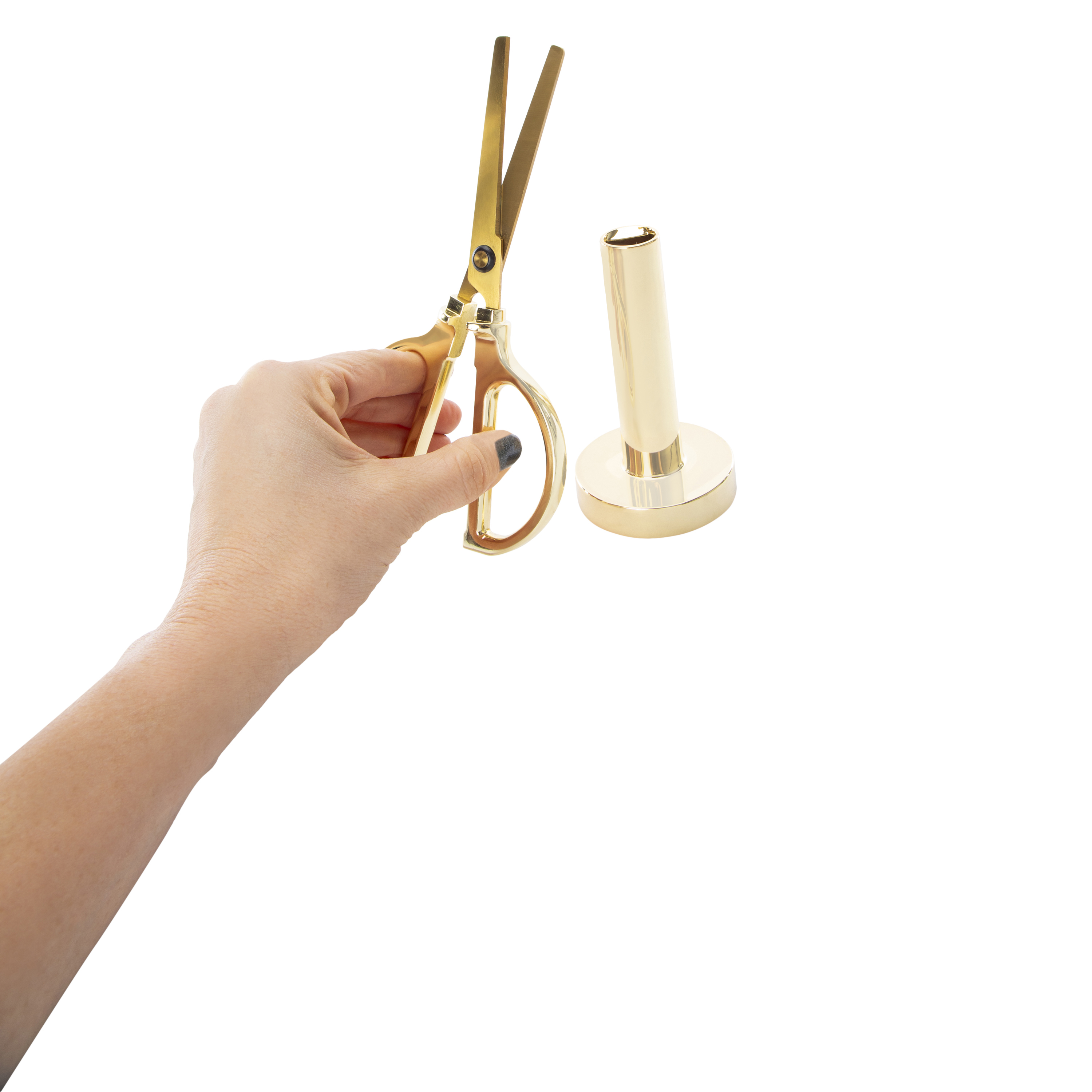 Golden Scissors And Holder