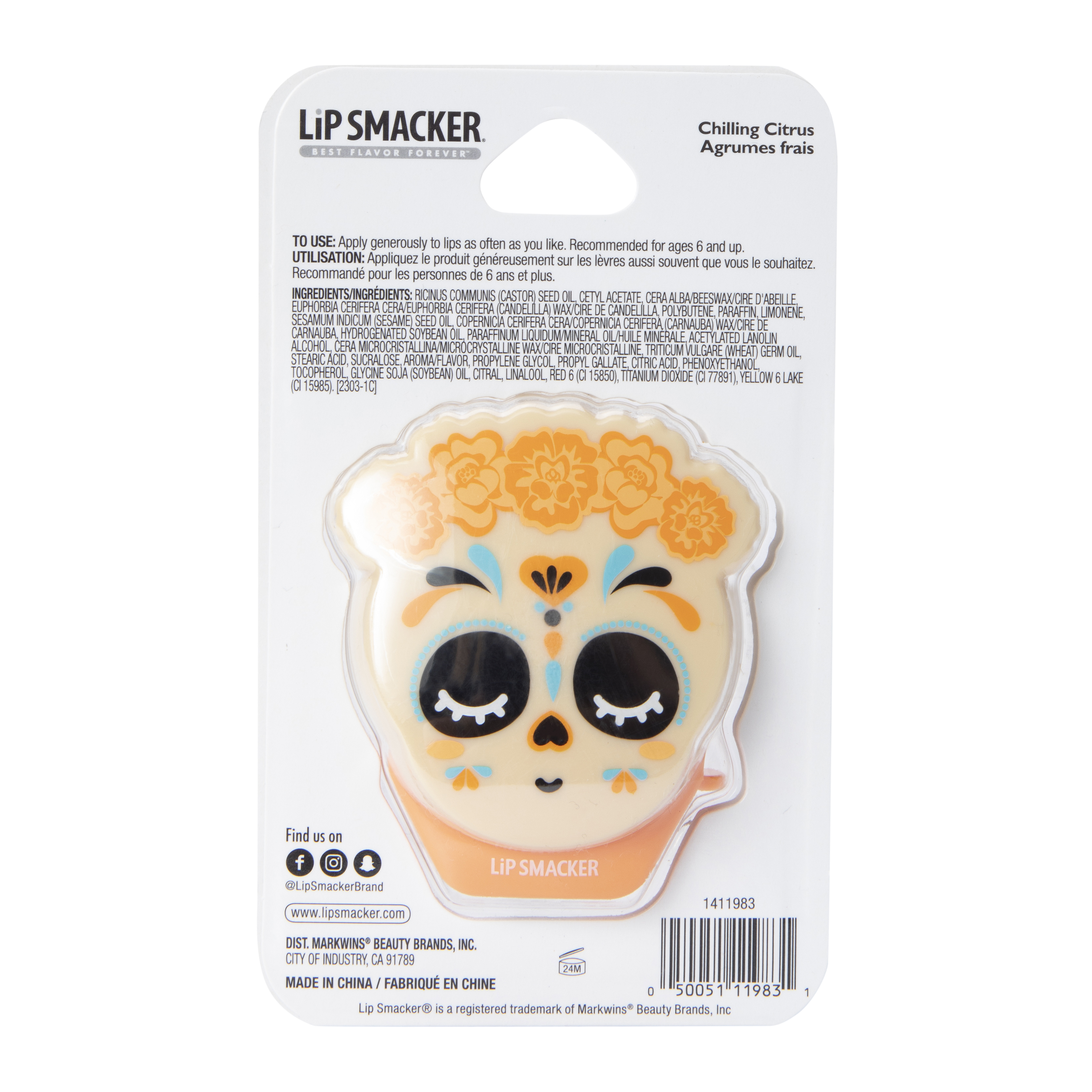 Lip Smacker® Chilling Citrus Dia De Los Muertos Lip Balm