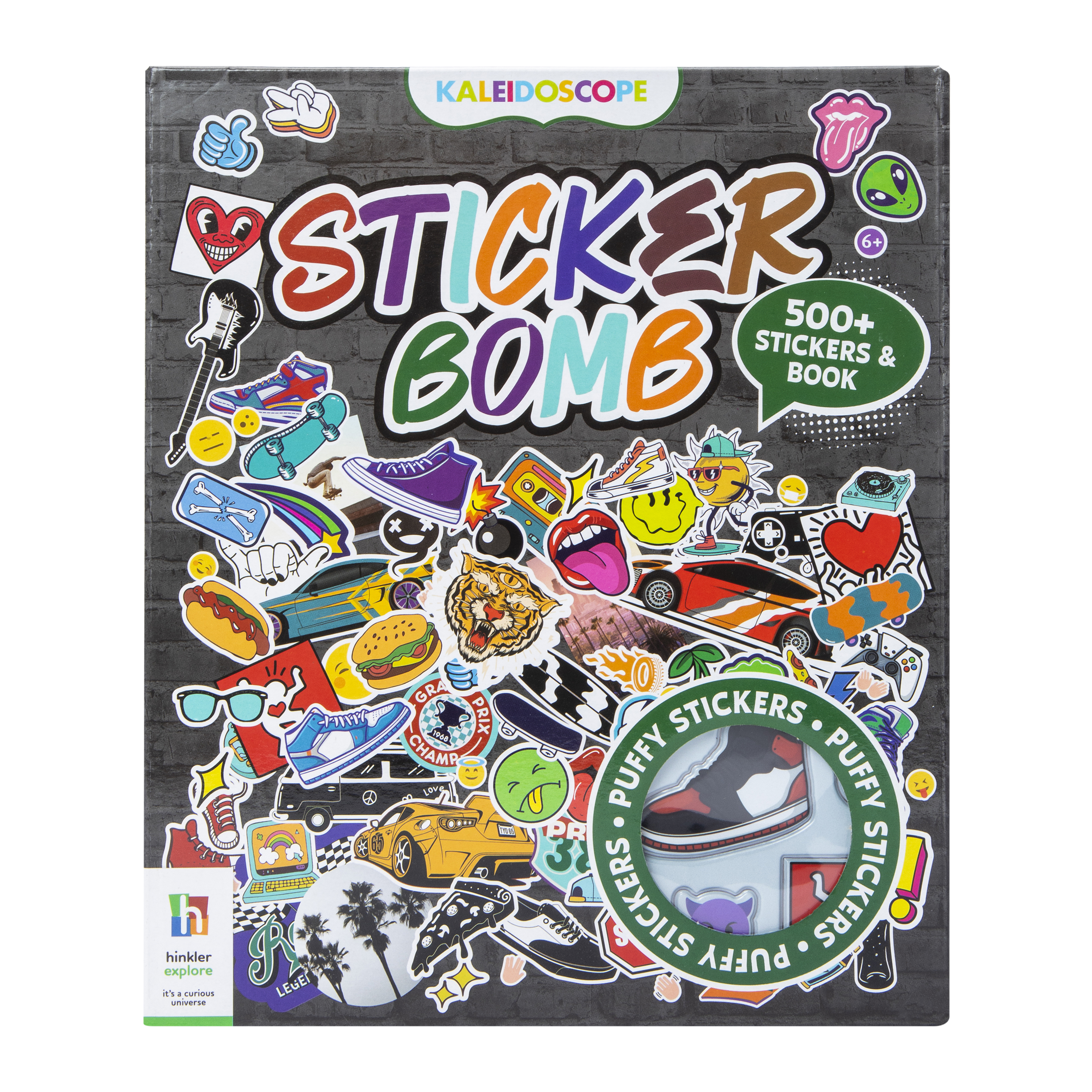 Kaleidoscope Sticker Bomb With 500+ Stickers & Book